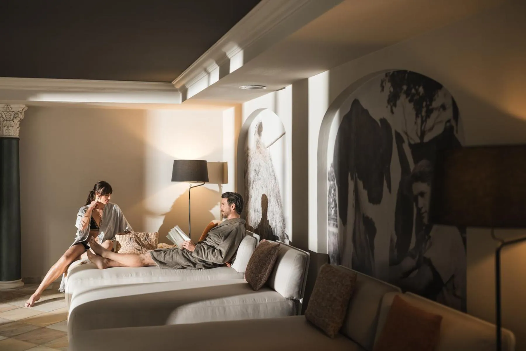 Spa and wellness centre/facilities, Bed in Falkensteiner Hotel Falkensteinerhof l 4 Star Superior