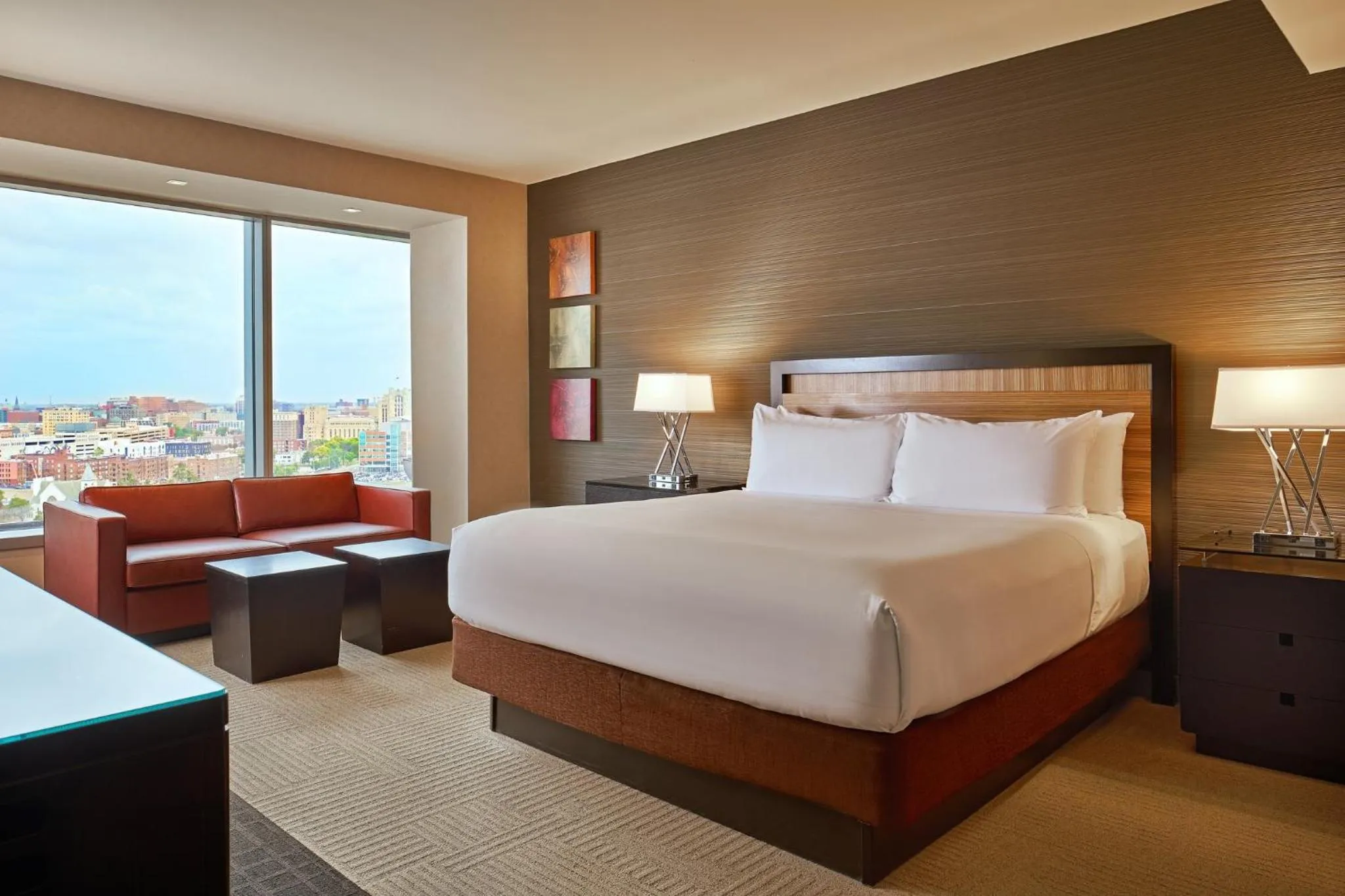 Photo of the whole room, Bed in MGM Grand Detroit