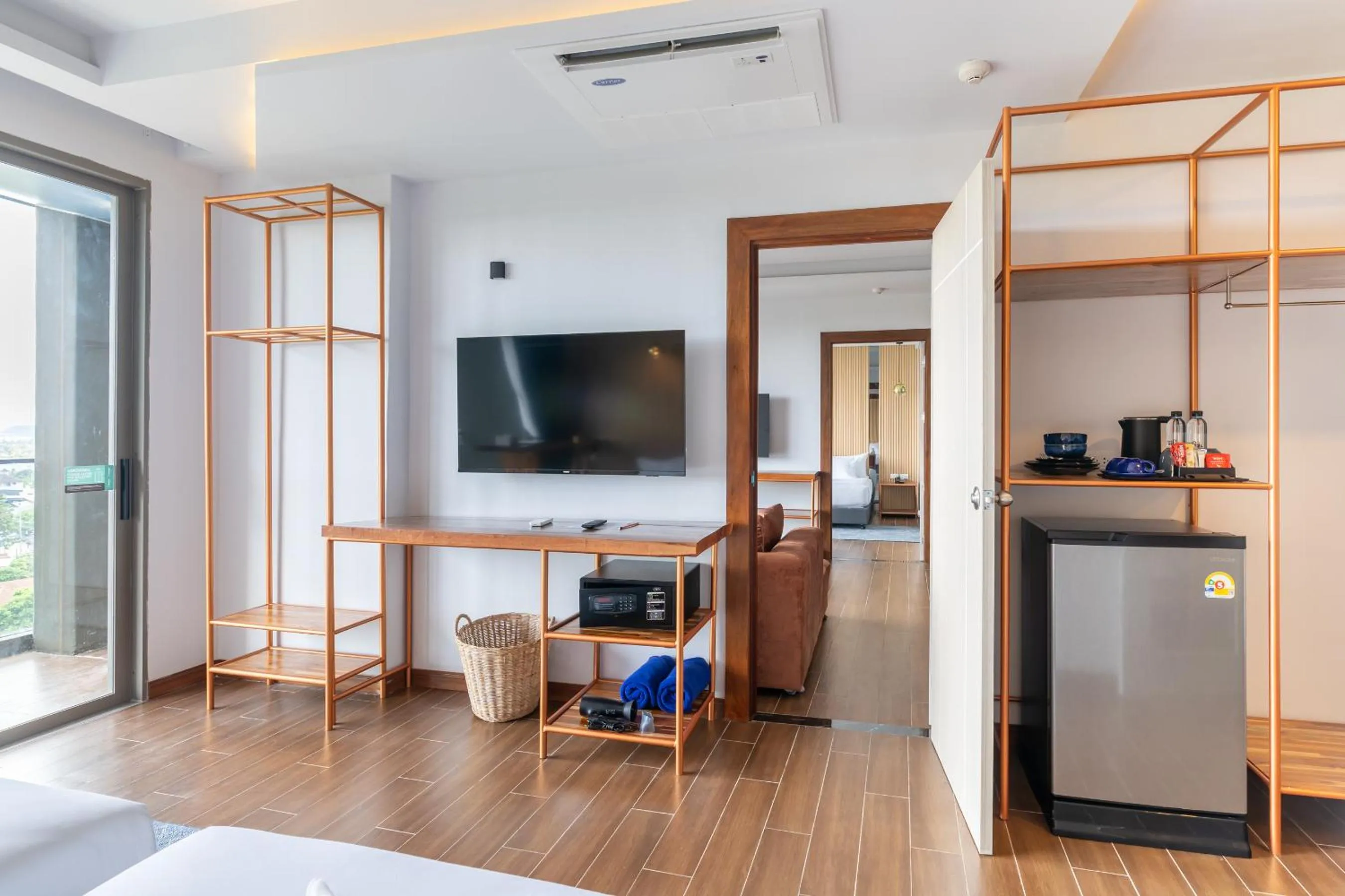 Bed in The Blue Hotel