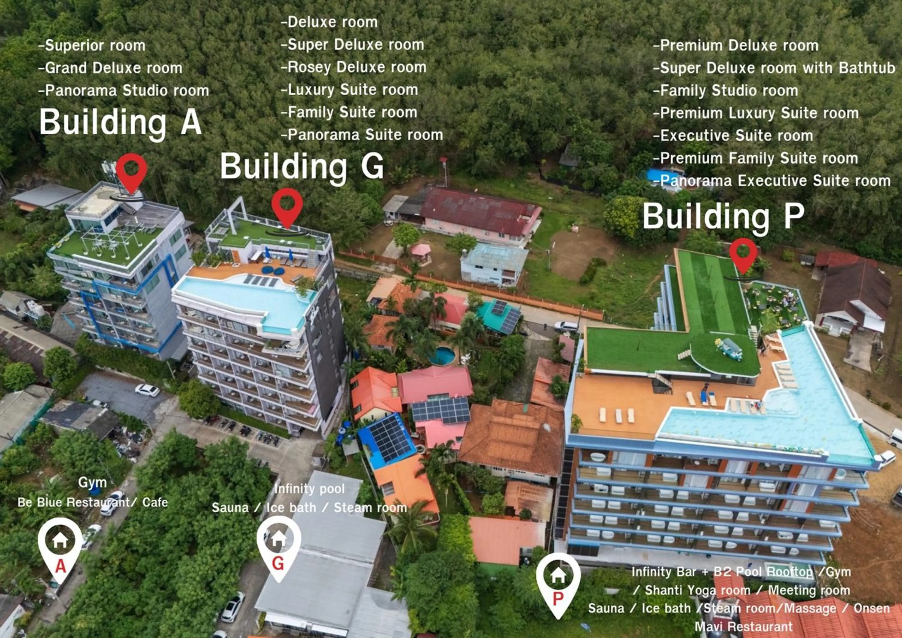 Property building in The Blue Hotel