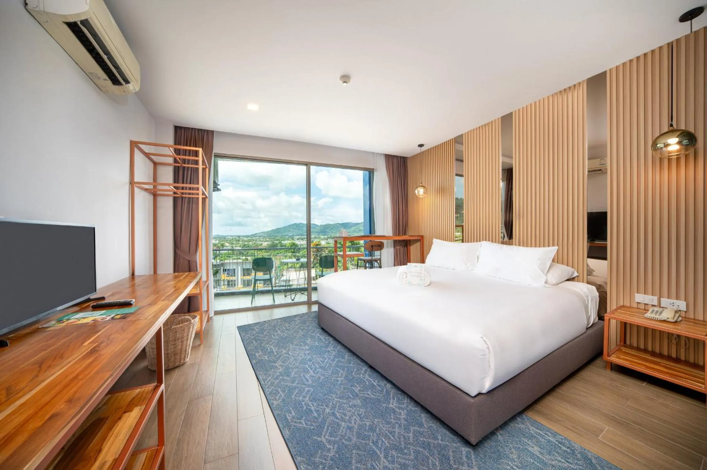 Bed in The Blue Hotel