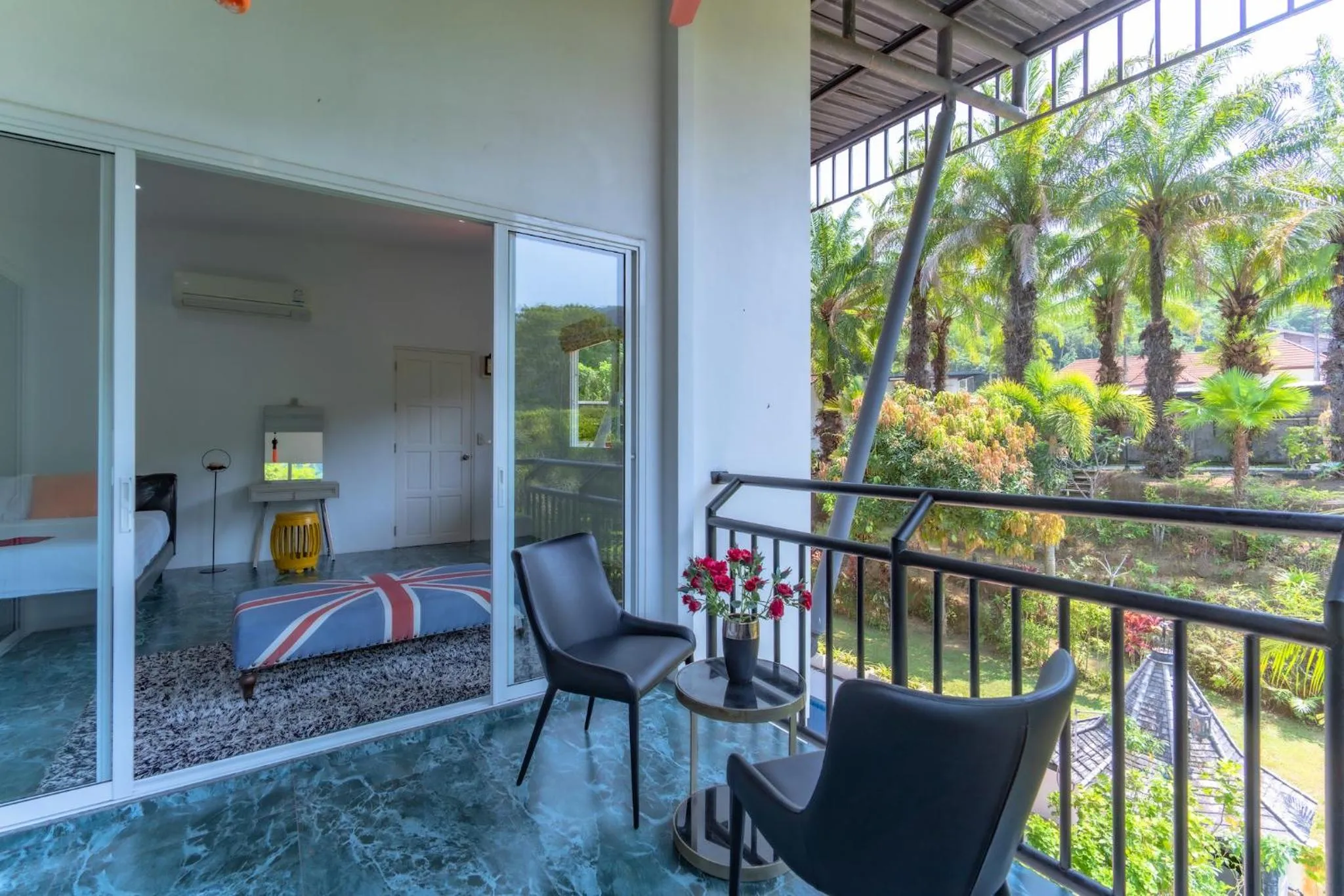 Balcony/Terrace in Chalong - 10 BR Private Pool Villa - Villa Nap Dau - Phuket
