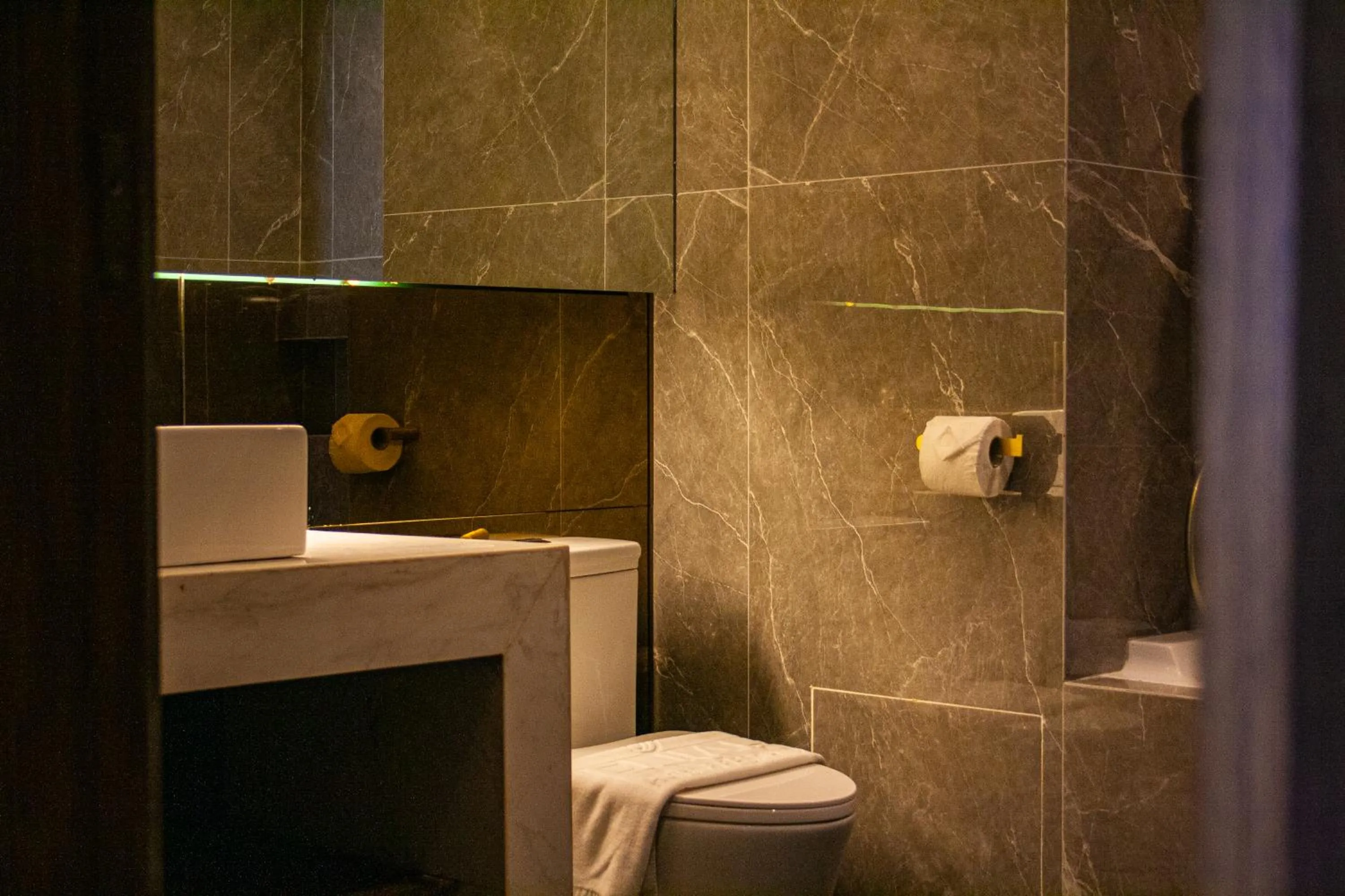 Toilet in Elijah Hotel