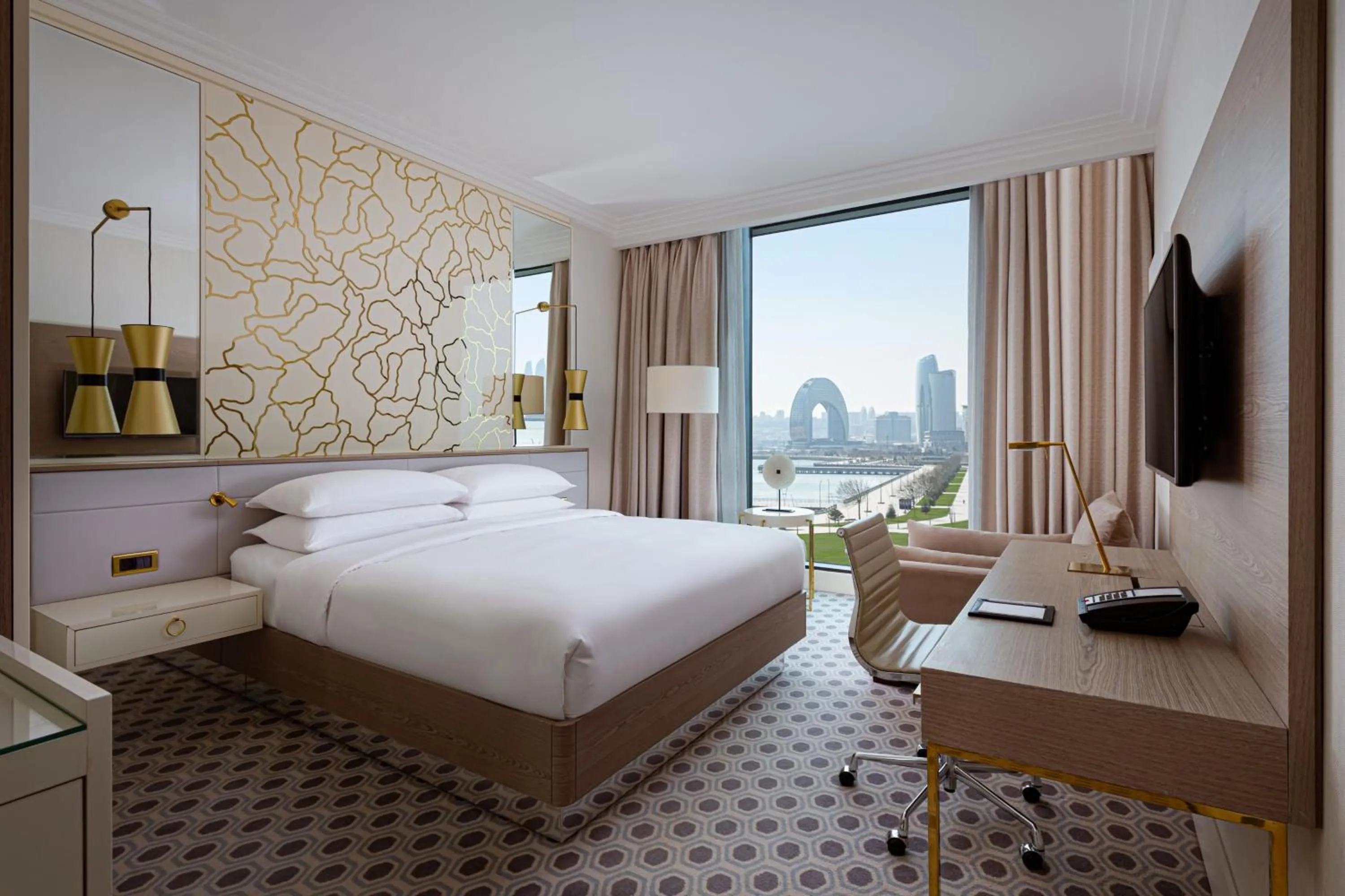 Photo of the whole room, Bed in Baku Marriott Hotel Boulevard