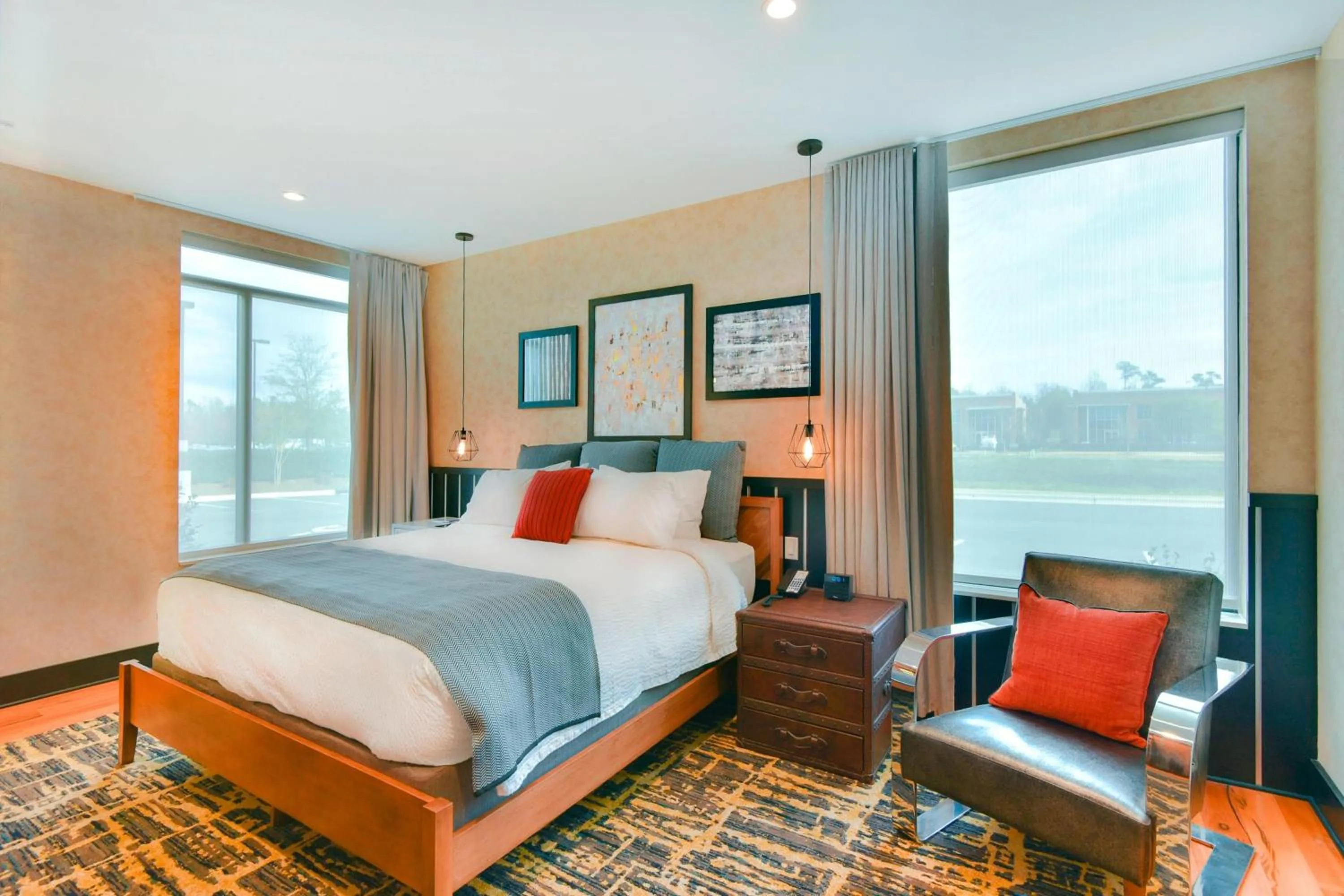 Bedroom, Bed in SpringHill Suites by Marriott Wilmington Wrightsville Beach