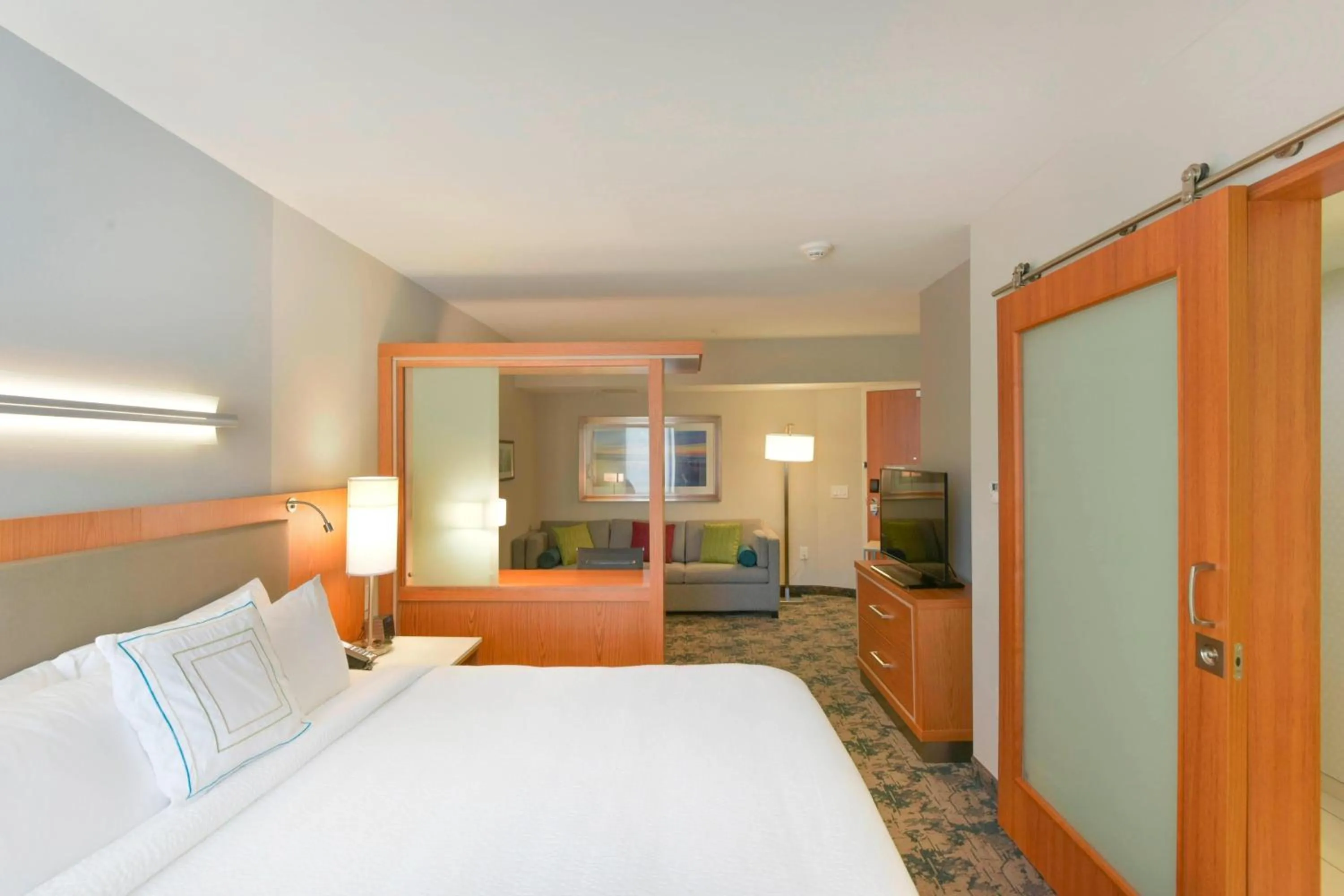 Bedroom, Bed in SpringHill Suites by Marriott Wilmington Wrightsville Beach