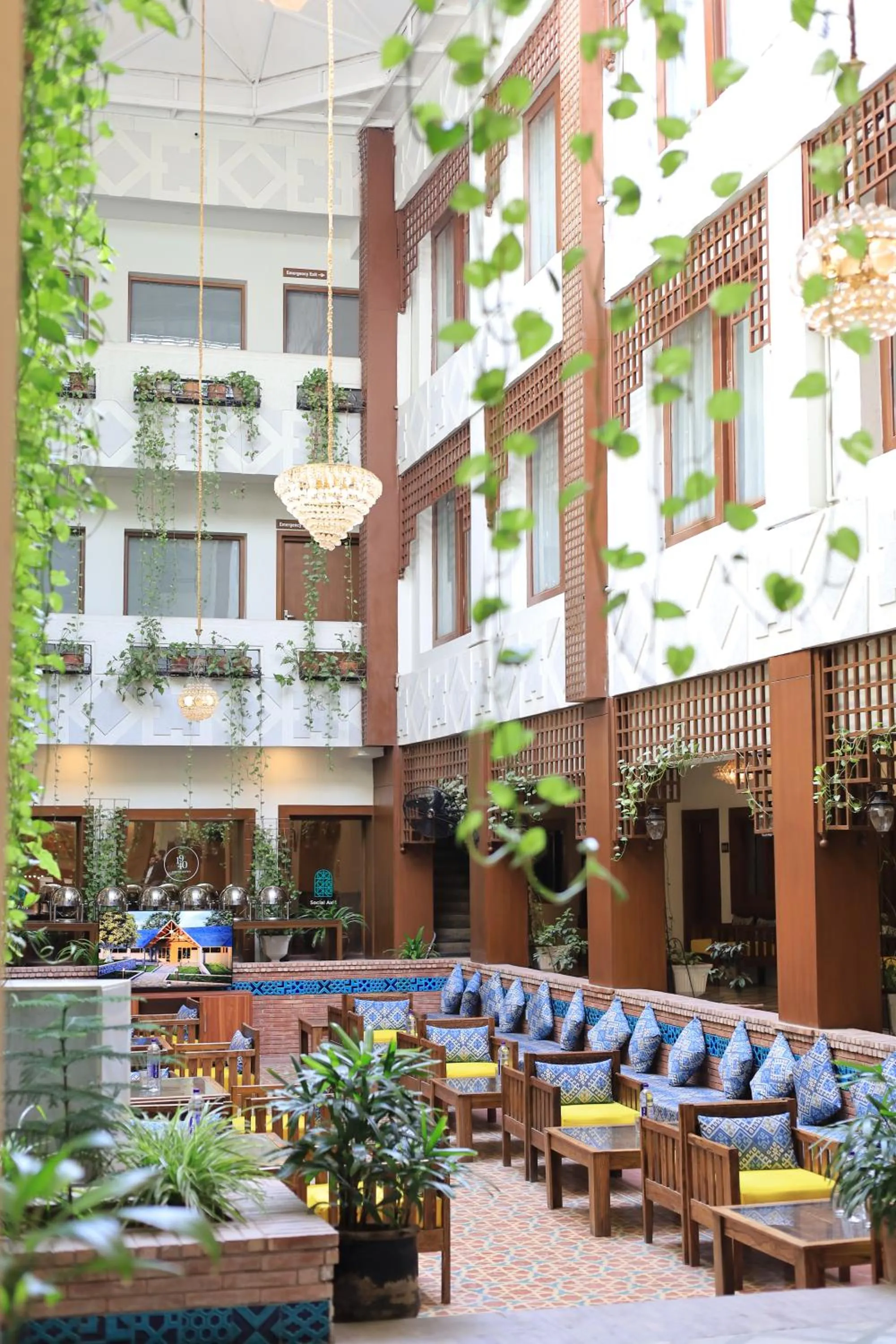 Inner courtyard view in Destination Heritage Peshawar