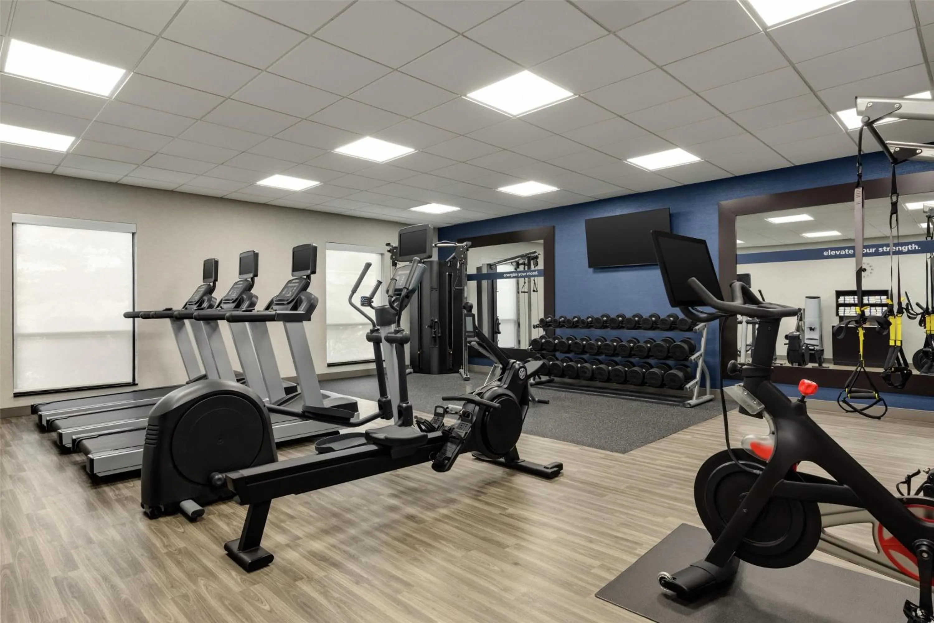 Fitness centre/facilities in Hampton Inn & Suites - Pittsburgh/Harmarville, PA