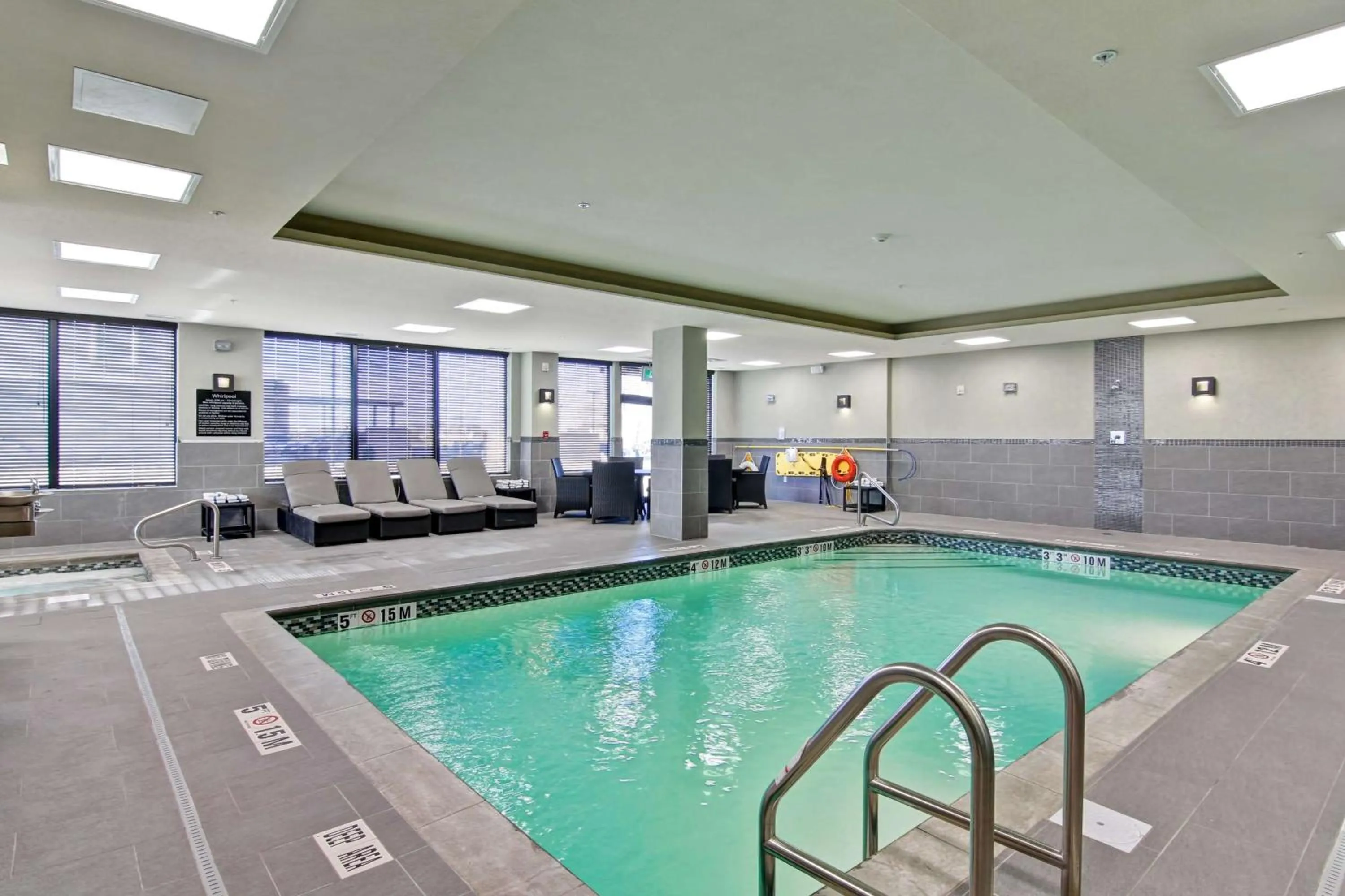 Pool view in Hampton Inn & Suites by Hilton Saskatoon Airport