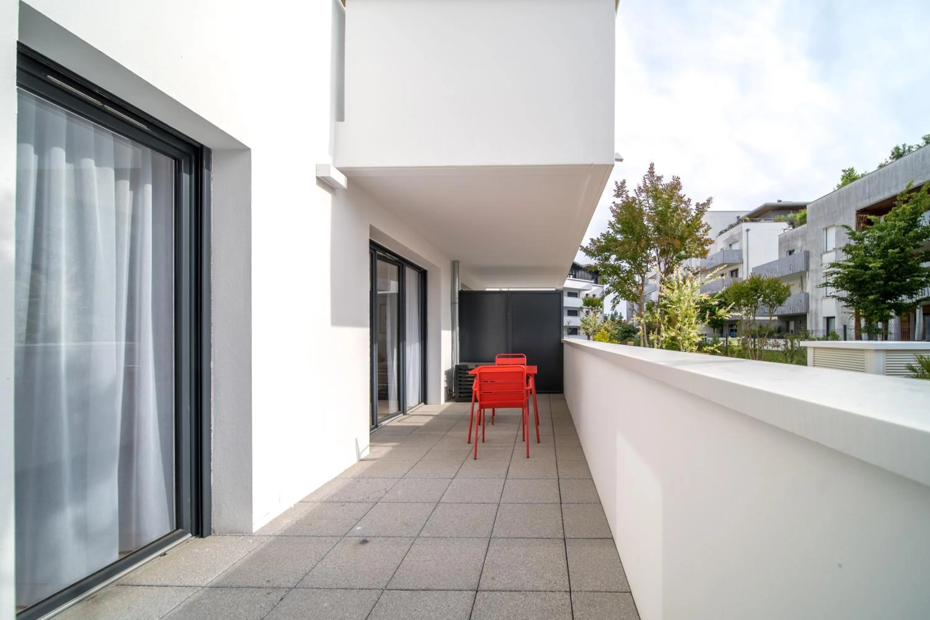 Balcony/Terrace in Zenao Appart'hotels Anglet