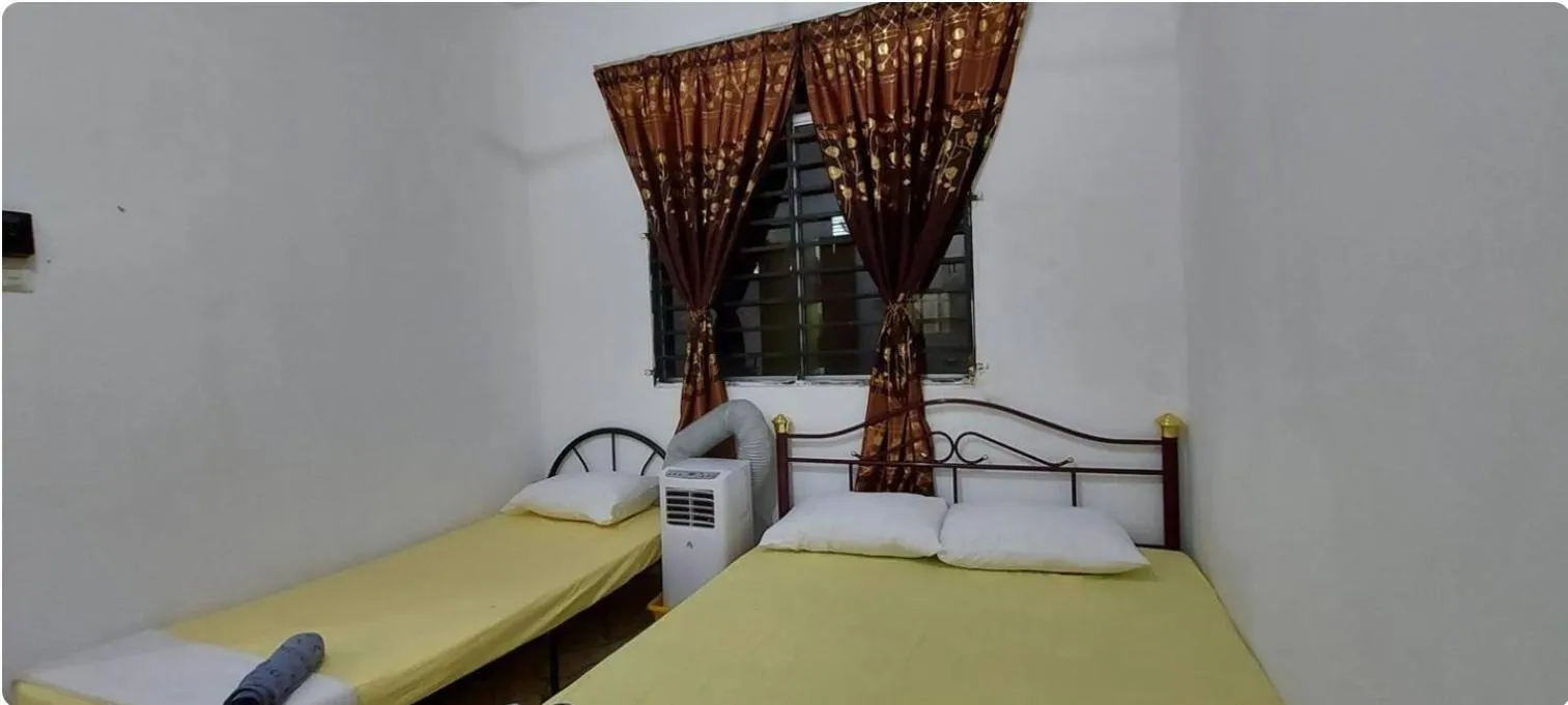 Bed in KK Minimalist Budget 2 Bedroom Appt f 6 free park