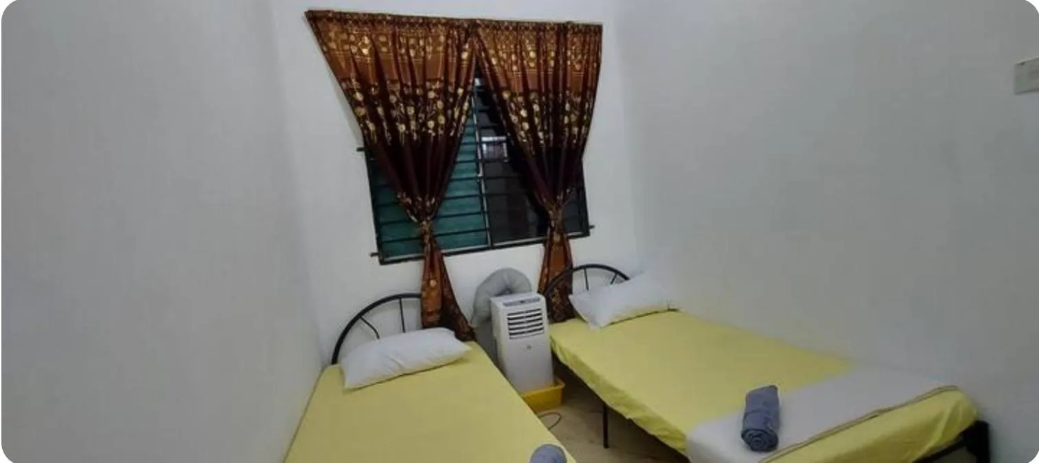 Bed in KK Minimalist Budget 2 Bedroom Appt f 6 free park