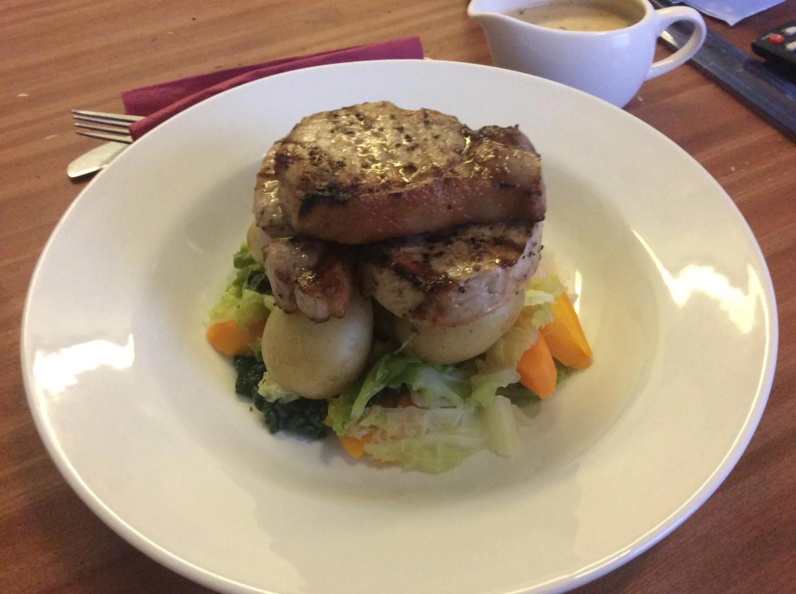 Food close-up in Eagle Hotel