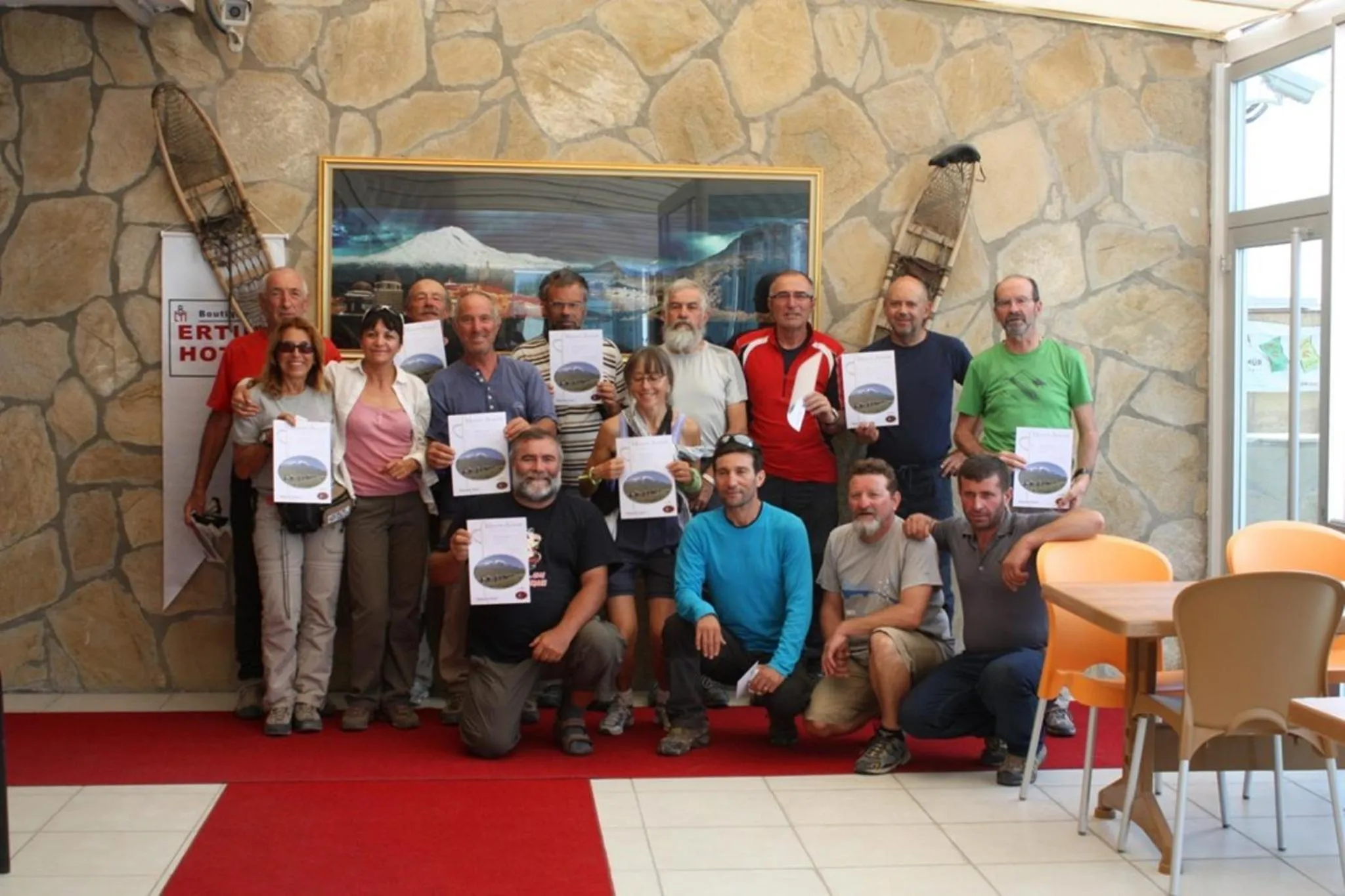 group of guests in Butik Ertur Hotel