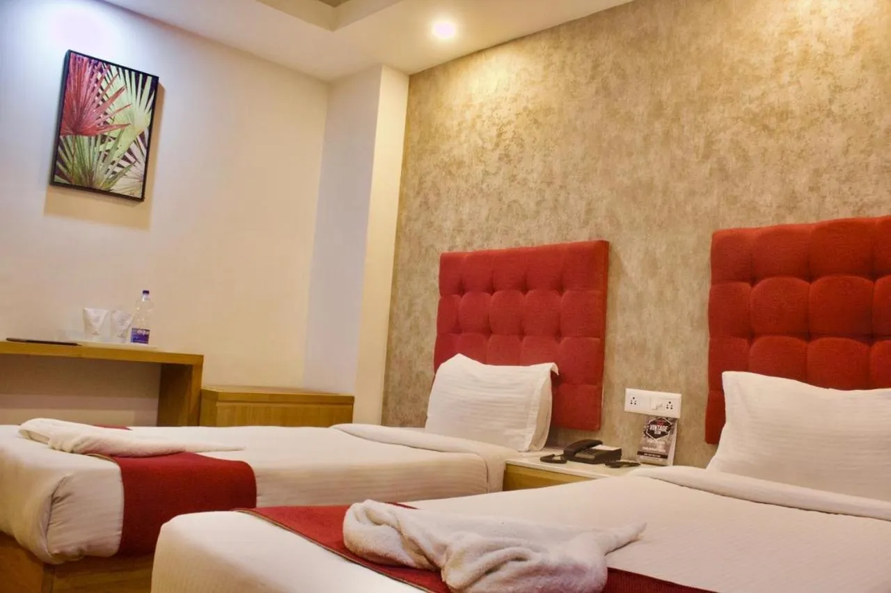 Bed in Hotel Prag Continental