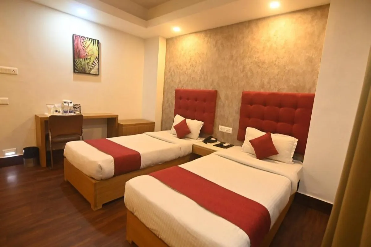 Bed in Hotel Prag Continental