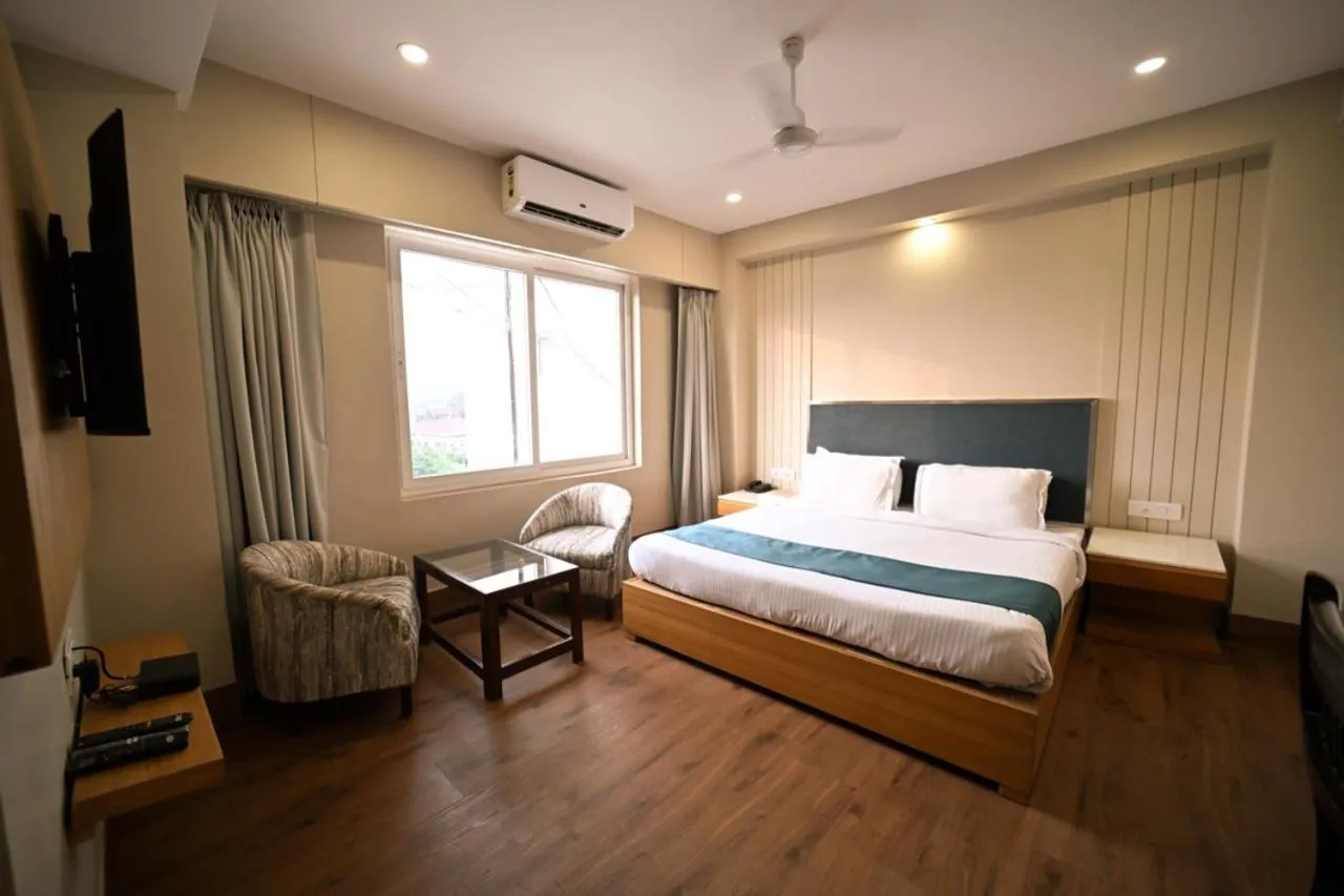 Bed in Hotel Prag Continental