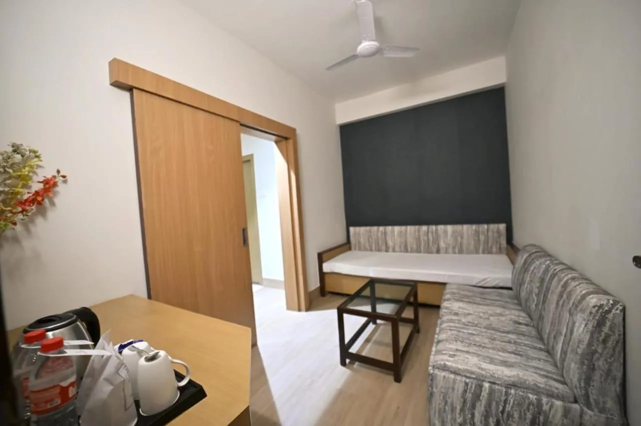 Bed in Hotel Prag Continental