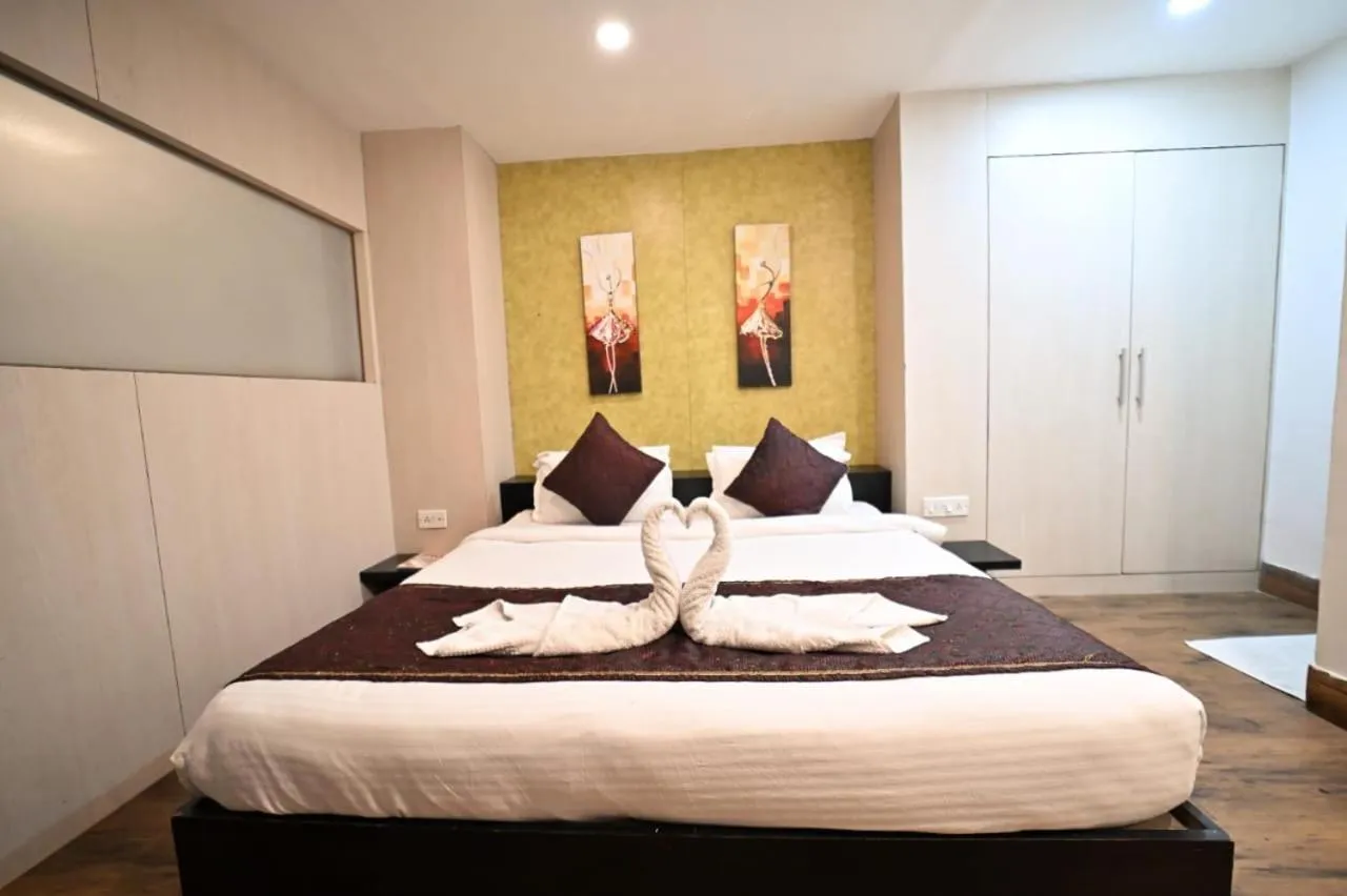 Bed in Hotel Prag Continental