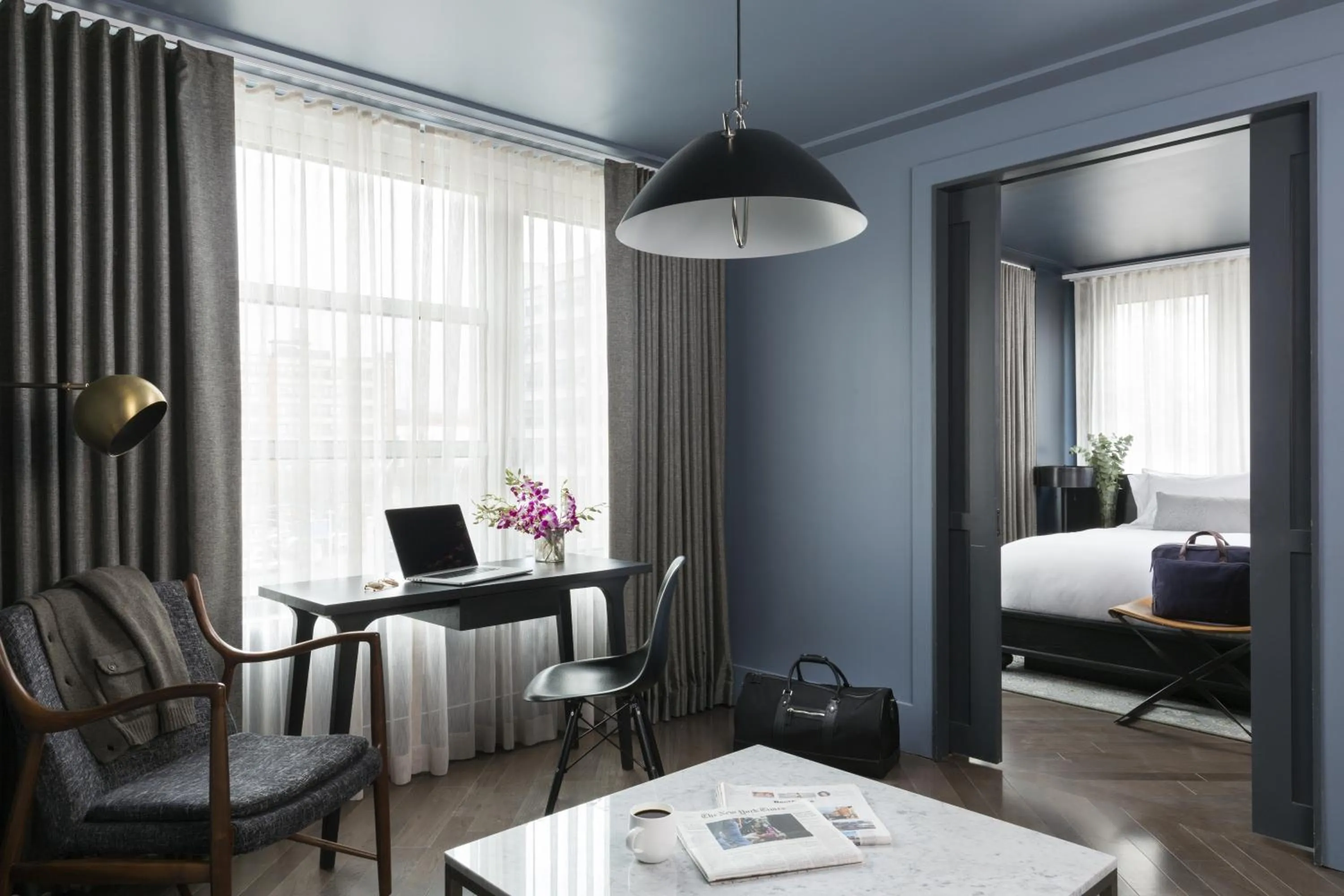 Day, Bed in The Tillary Hotel Brooklyn