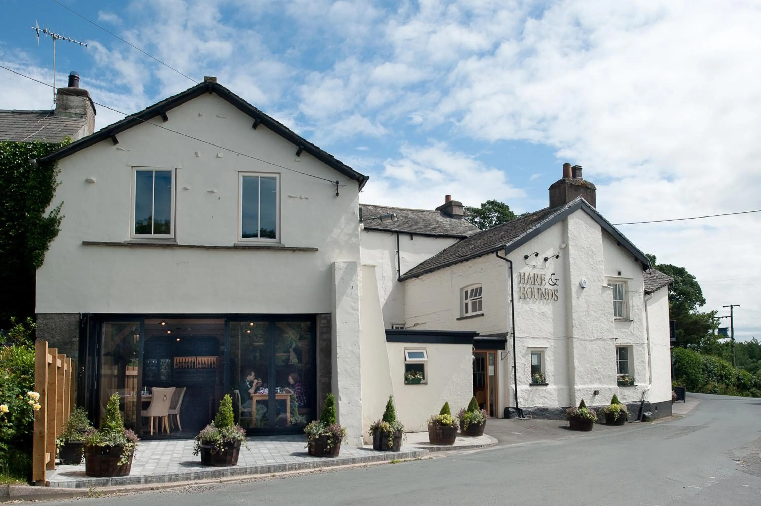 Street view in The Hare and Hounds, Levens
