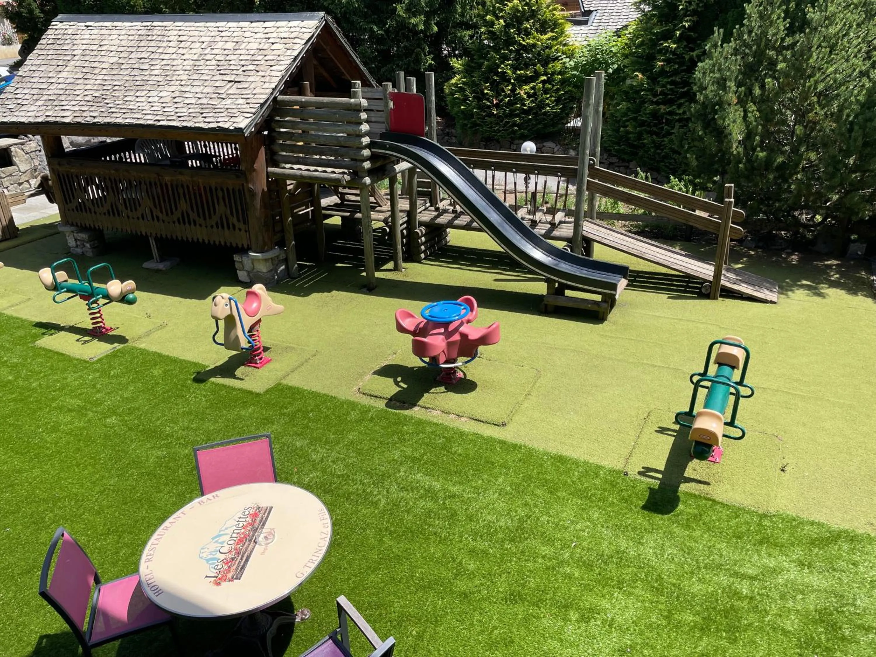 Children play ground in Les Cornettes