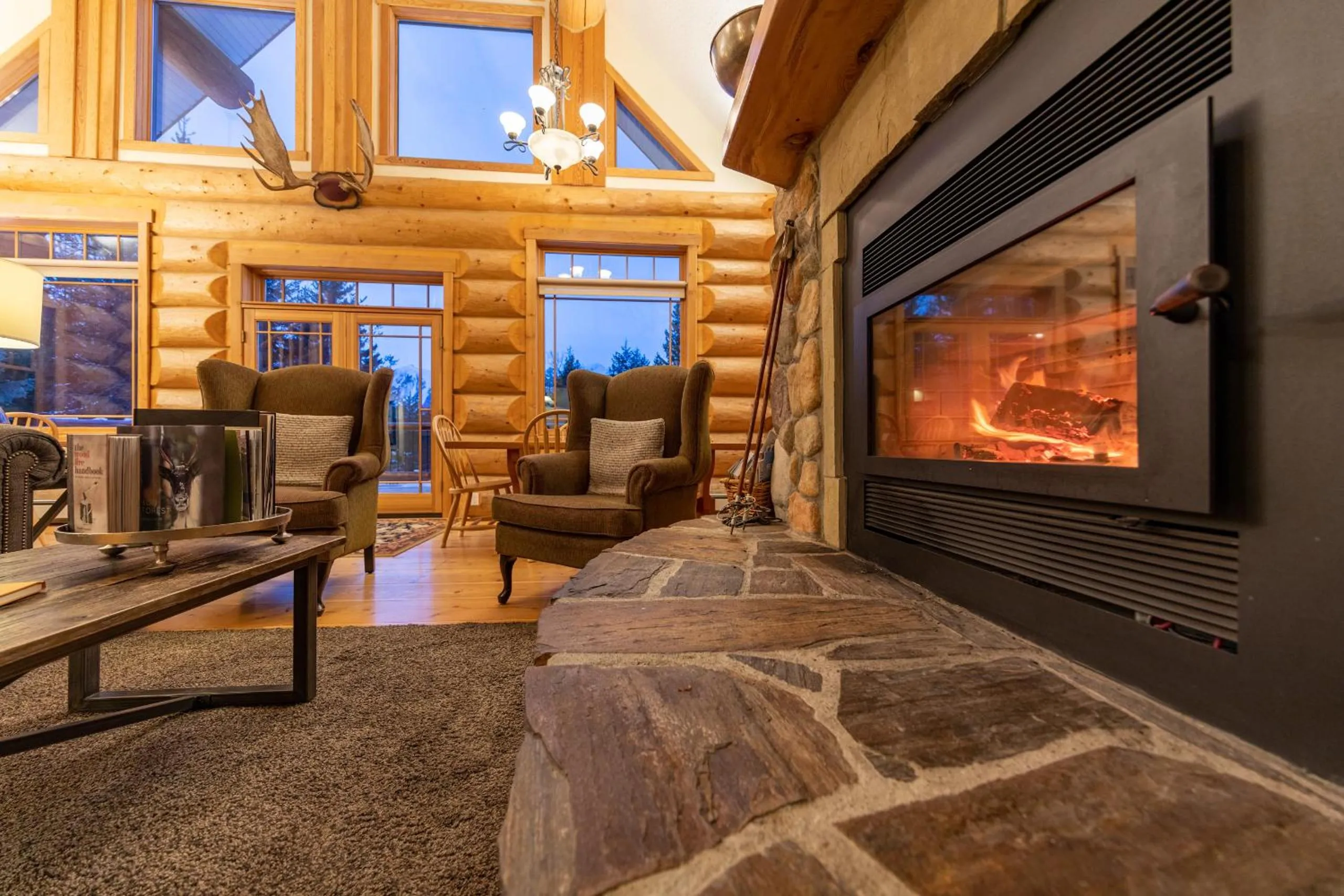 Seating area in Moberly Lodge