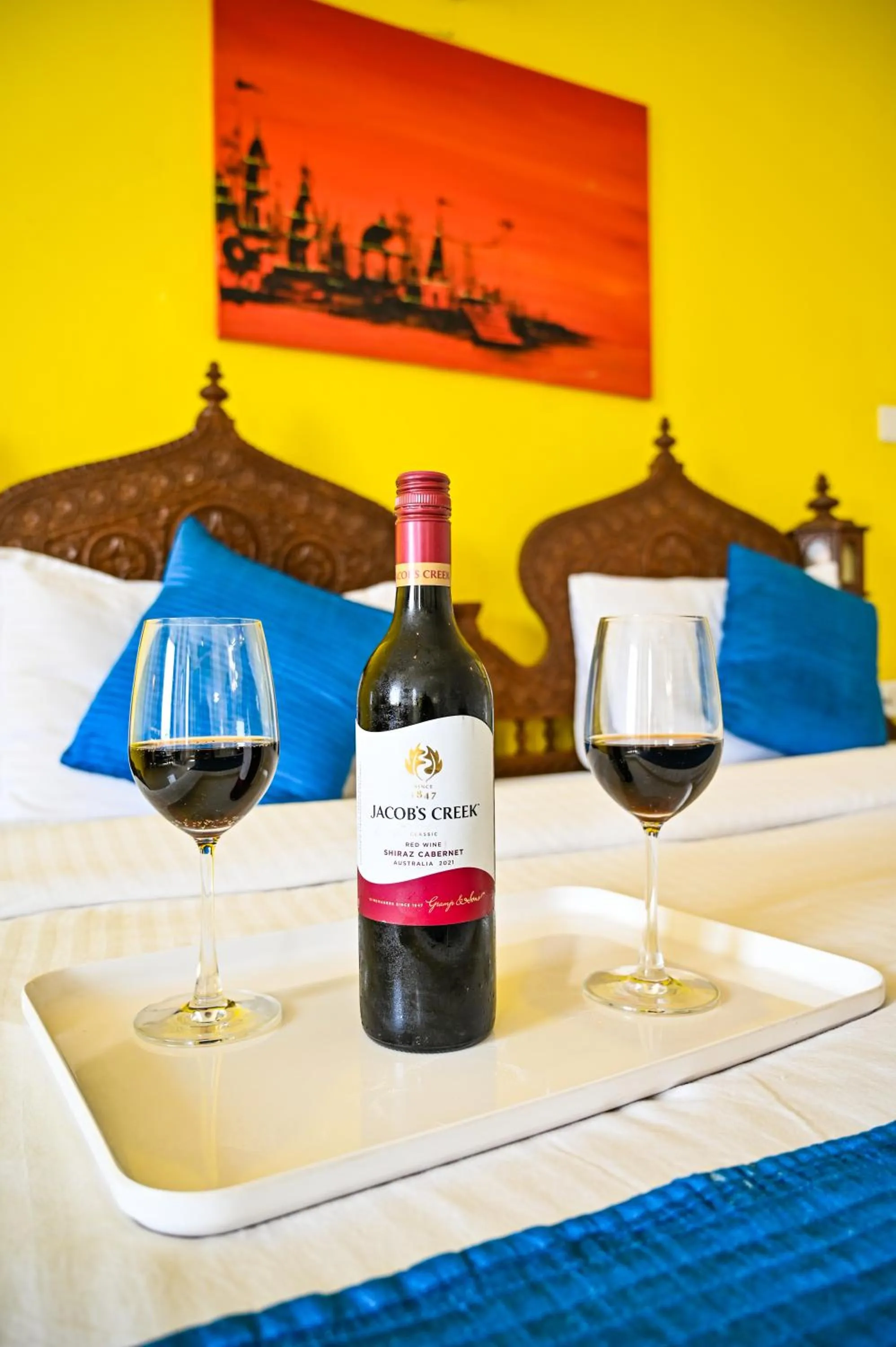 Bed in Hotel Dodas Palace