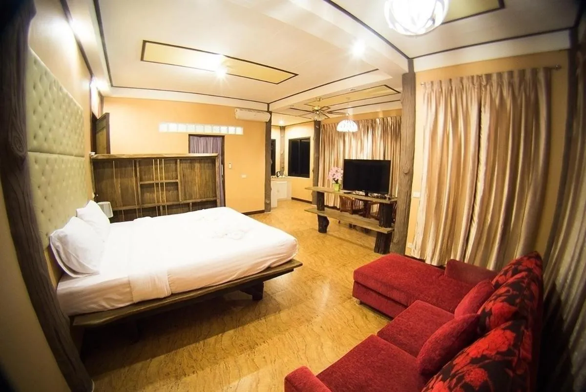 Bed in Rao Ga Khao Resort