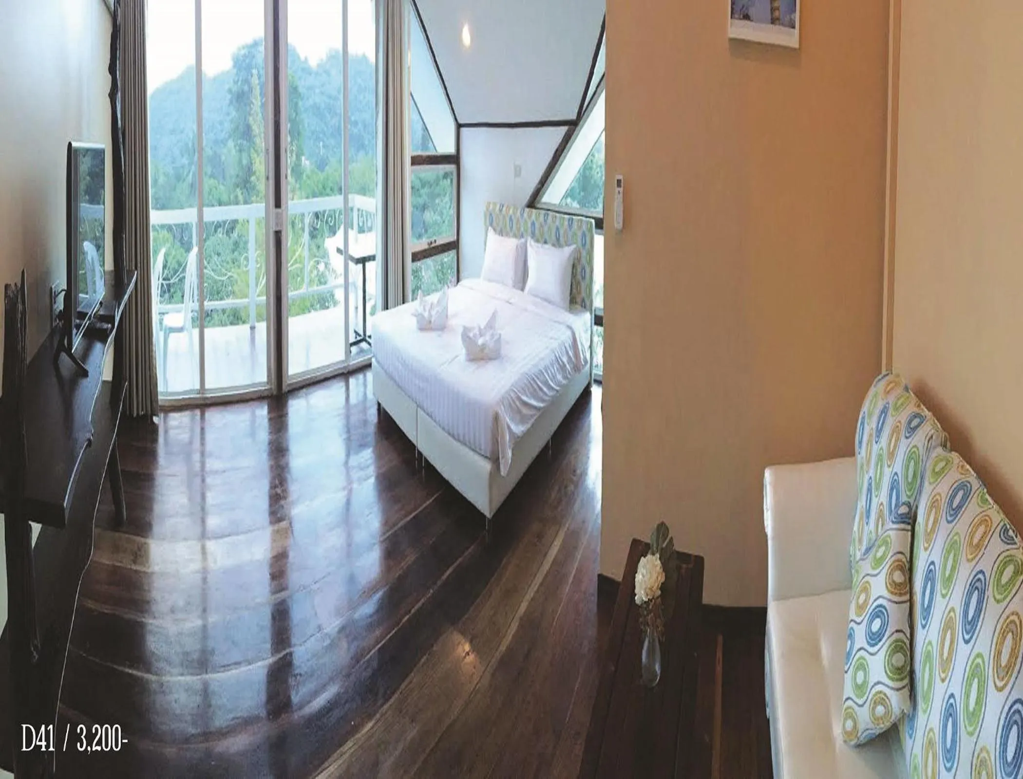 Bed in Rao Ga Khao Resort