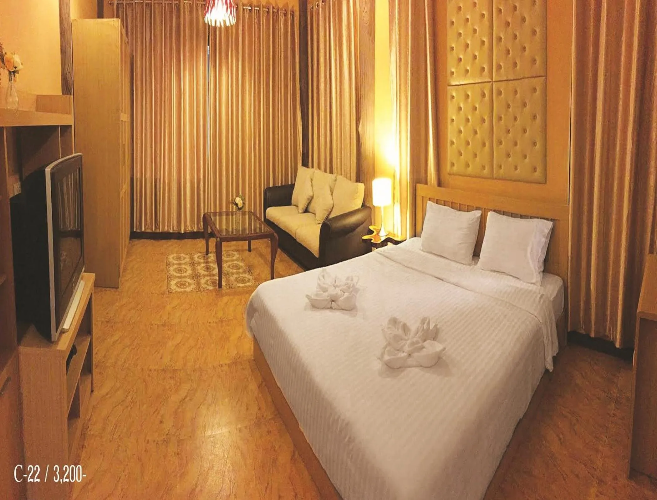 Bed in Rao Ga Khao Resort