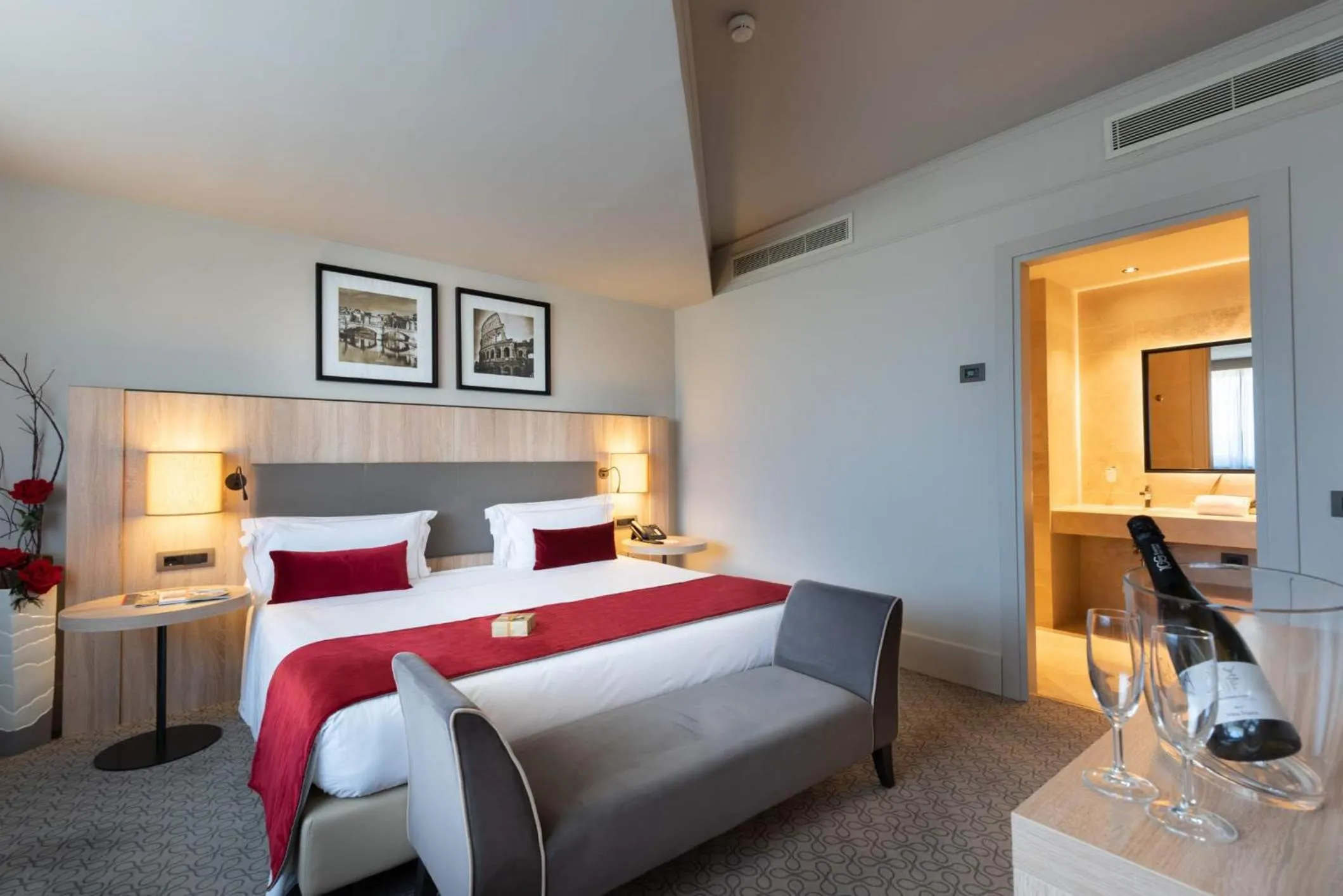 Bed in A.Roma Lifestyle Hotel