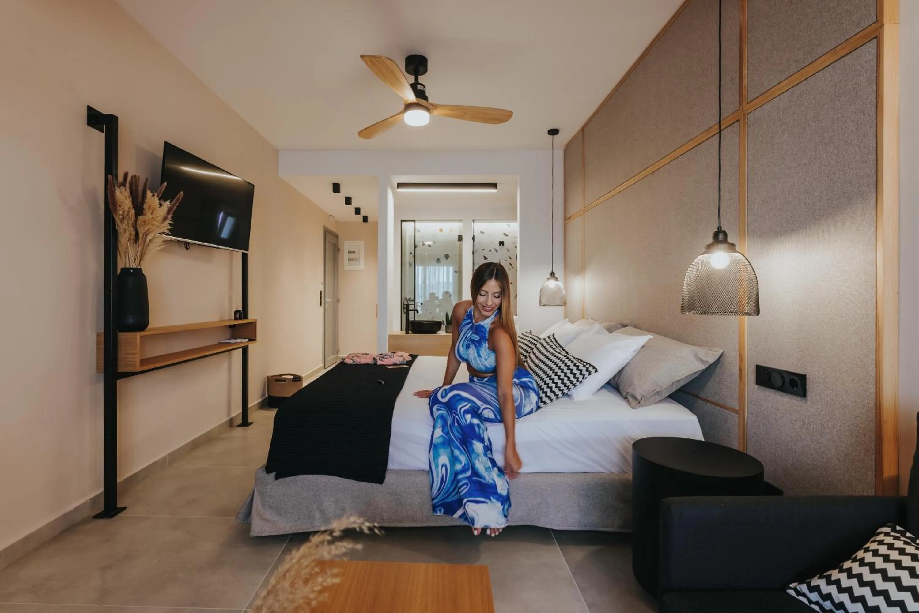 Bed in Villa veranda