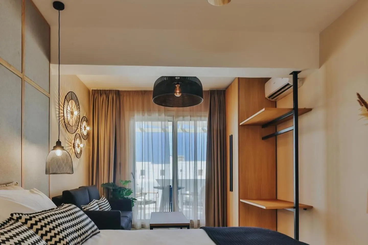 Bed in Villa veranda