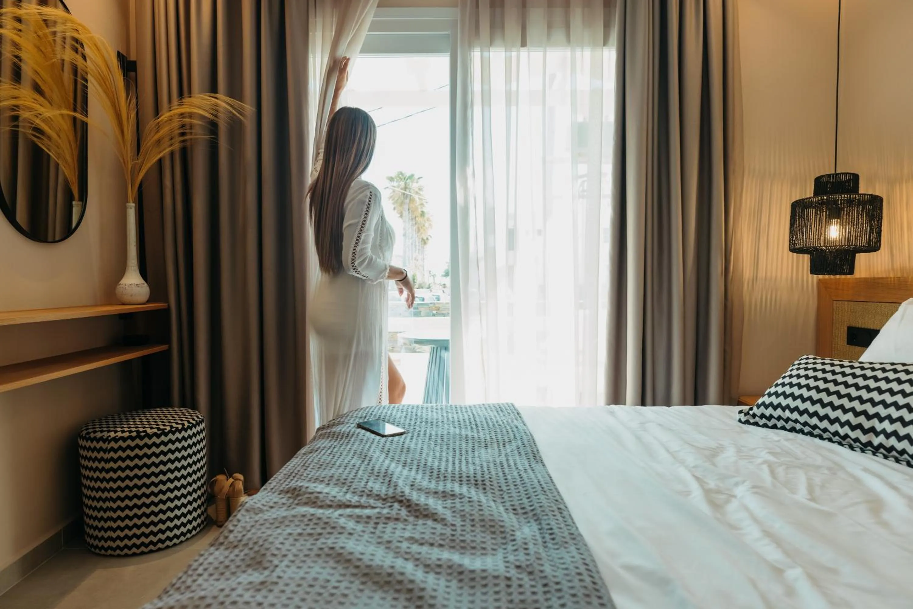 Bed in Villa veranda