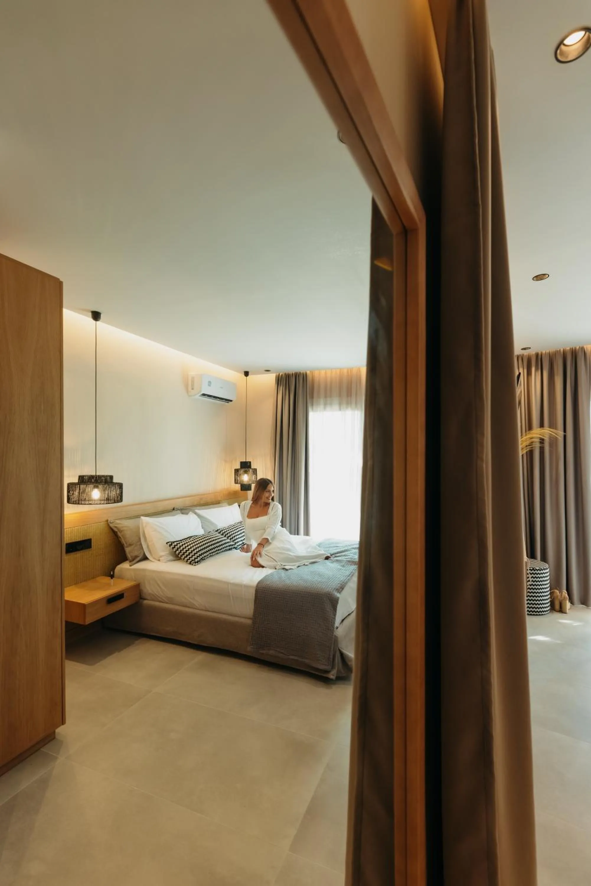 Bed in Villa veranda