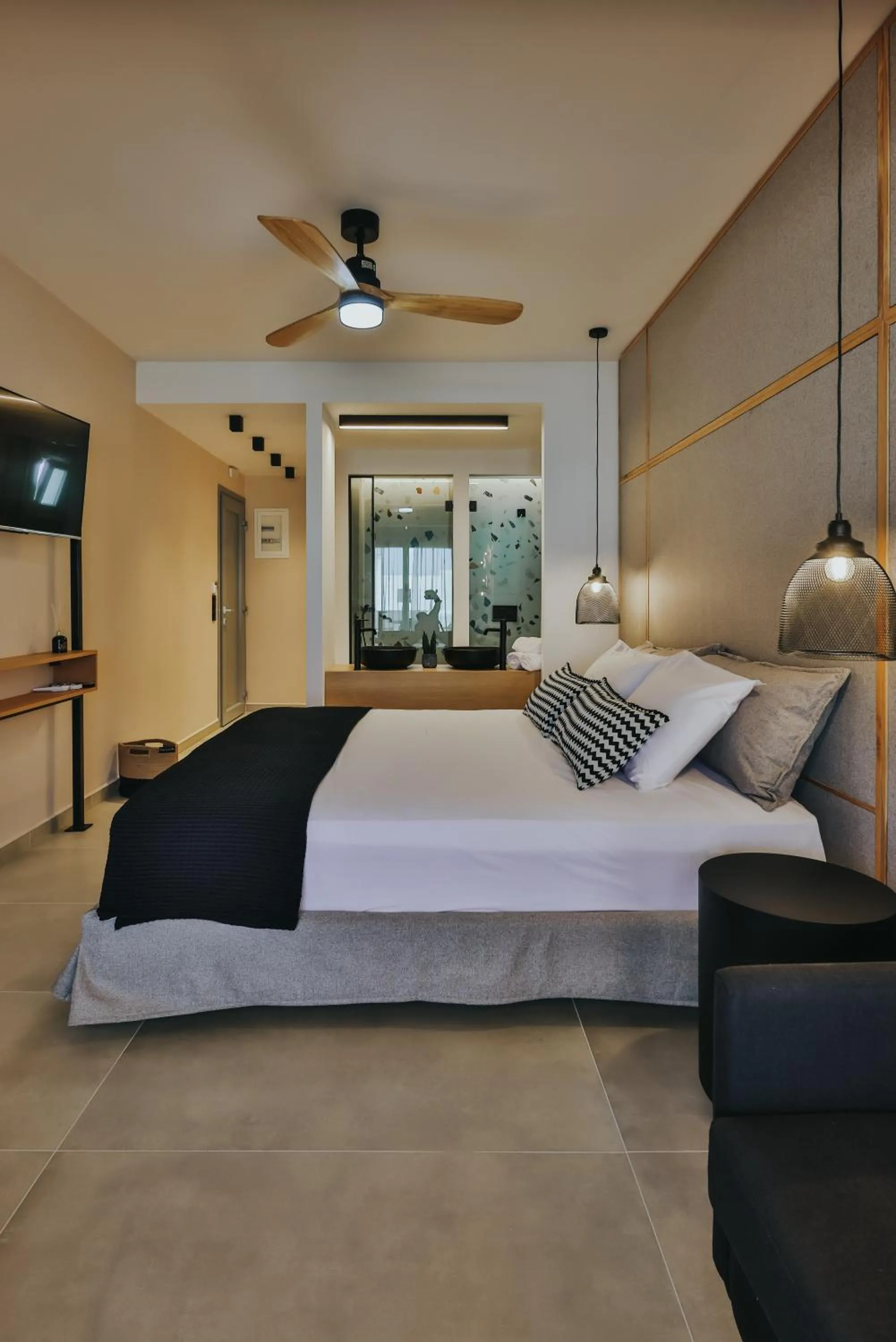 Bed in Villa veranda