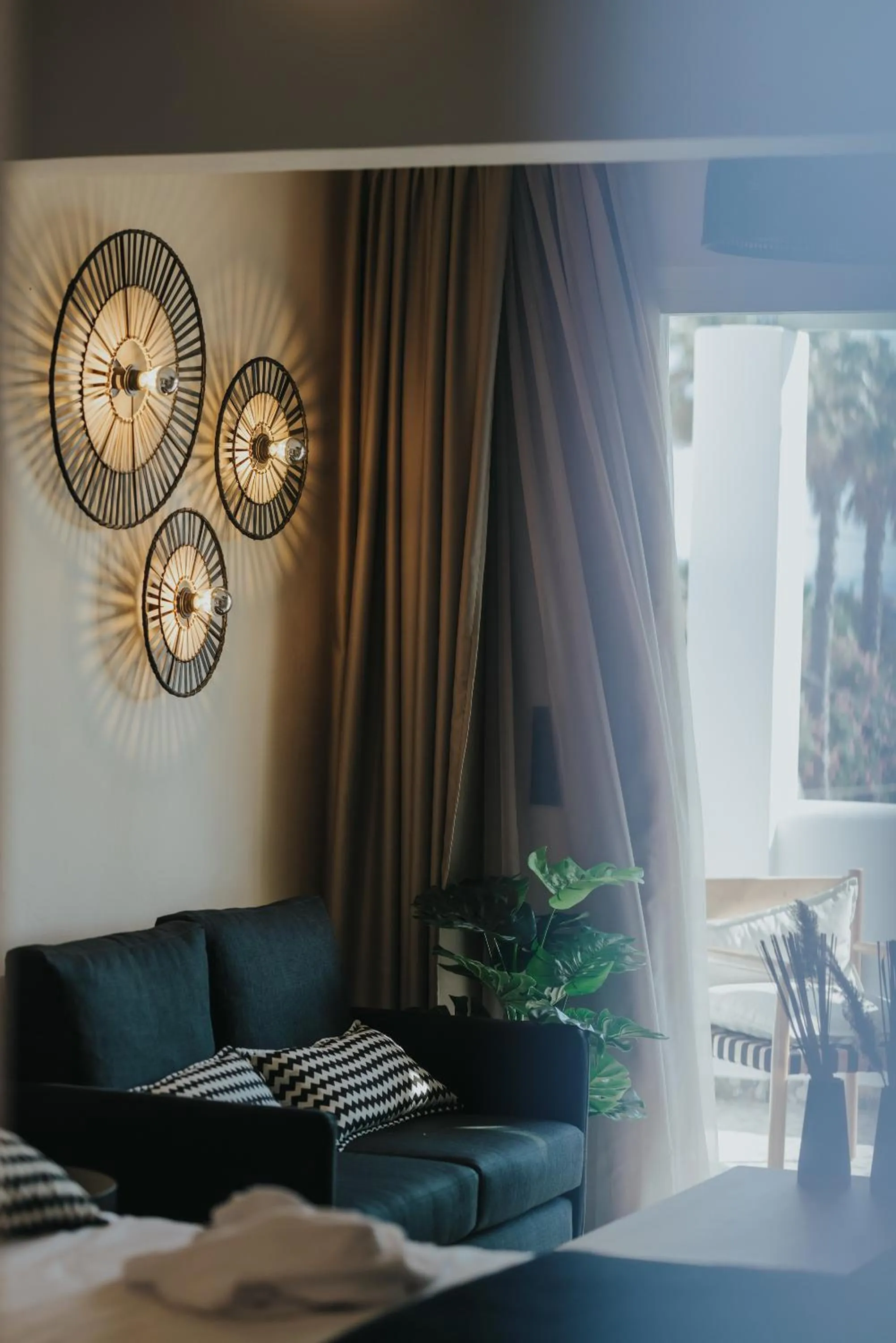 Bed in Villa veranda