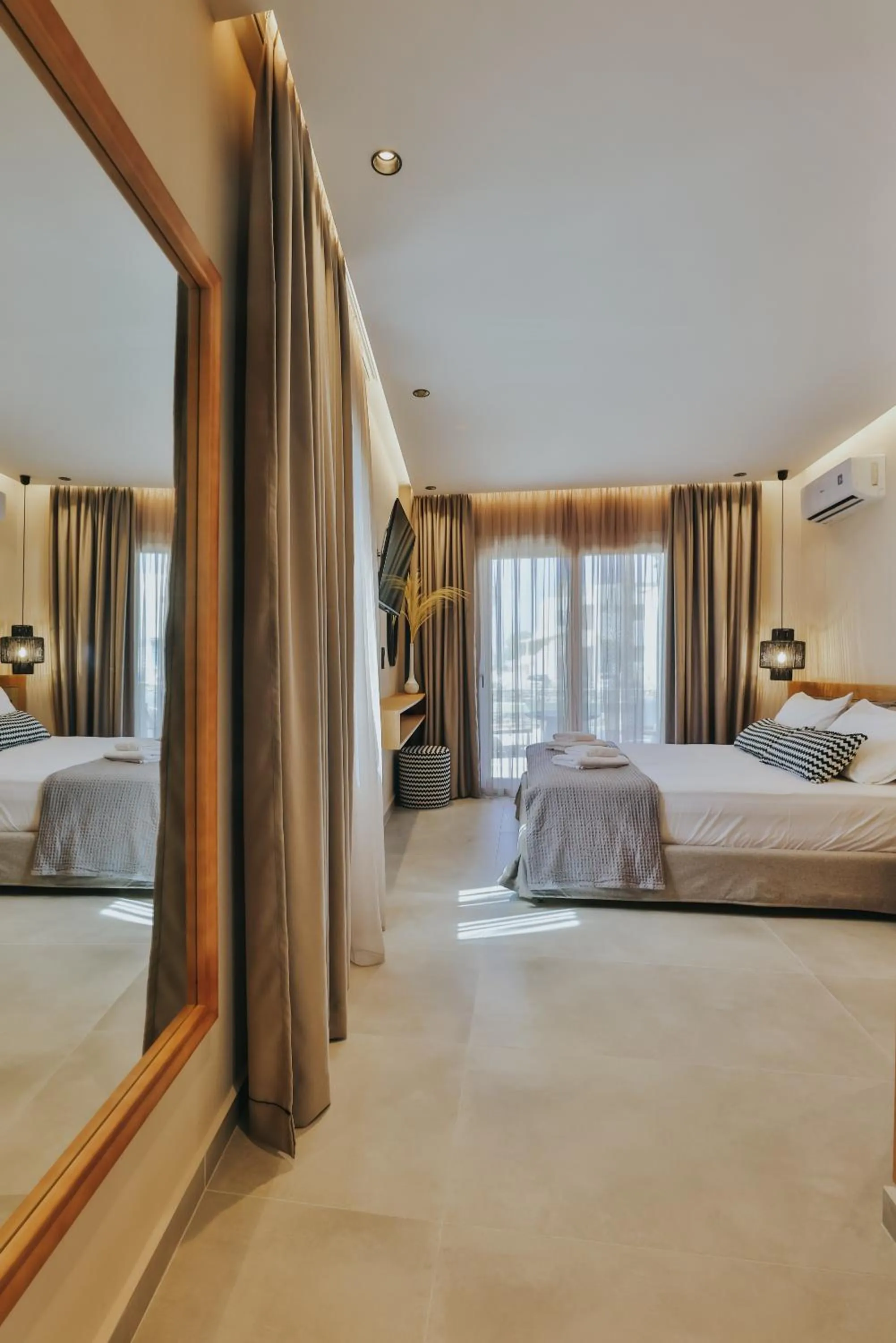 Bed in Villa veranda