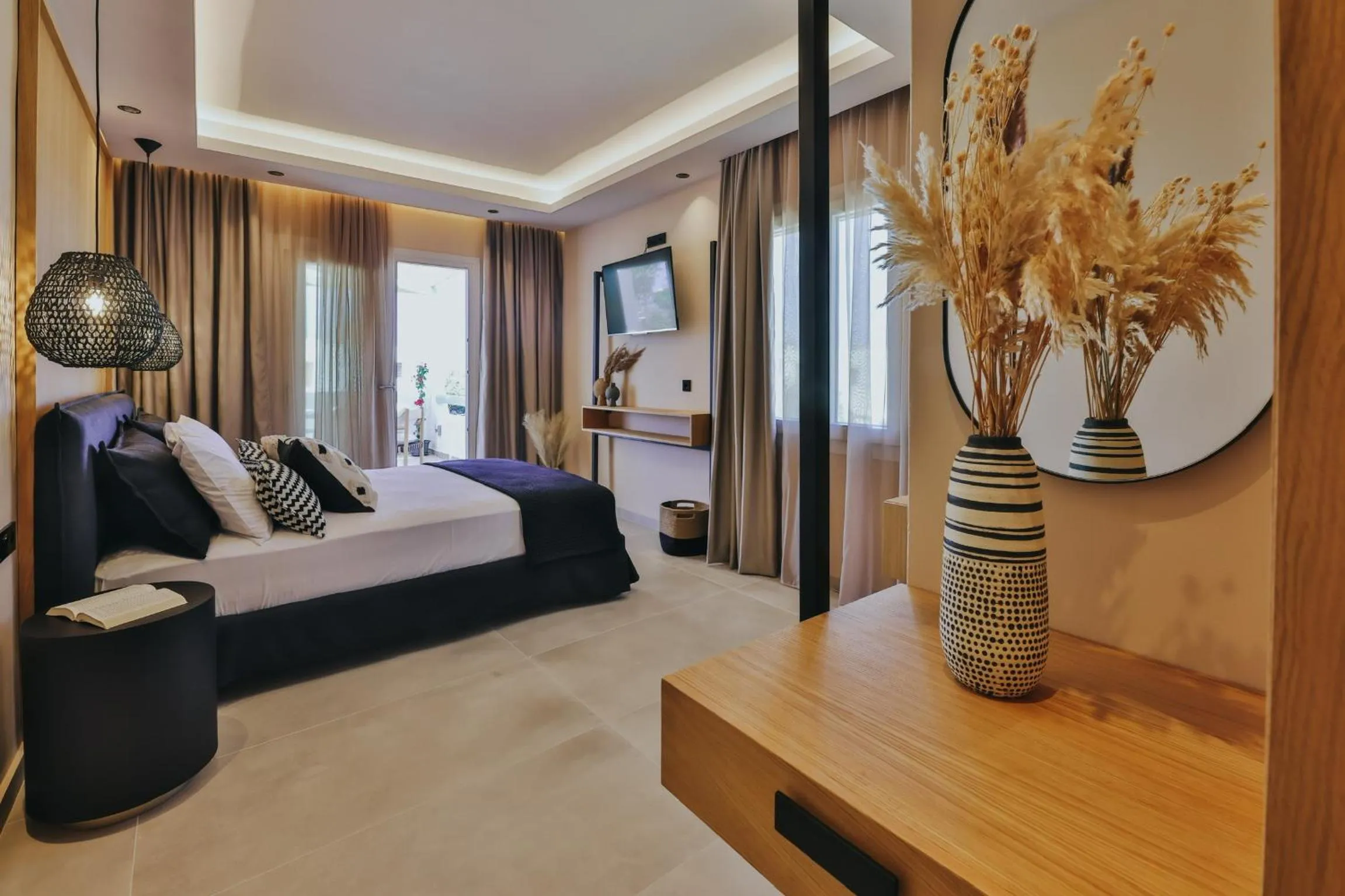 Bed in Villa veranda