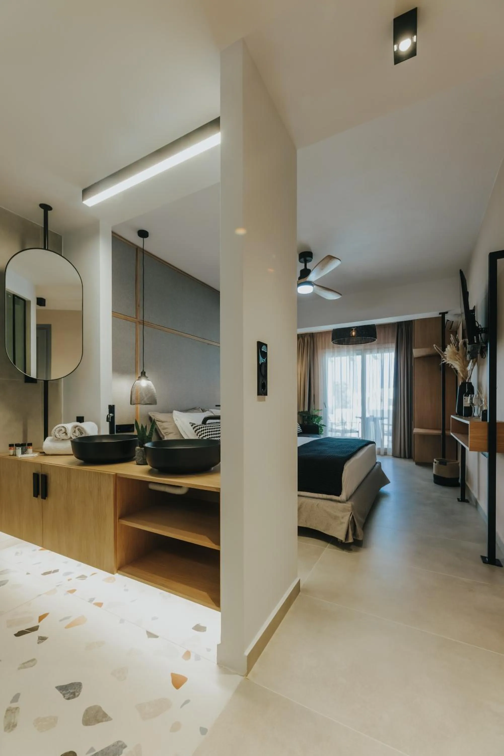 Bed in Villa veranda