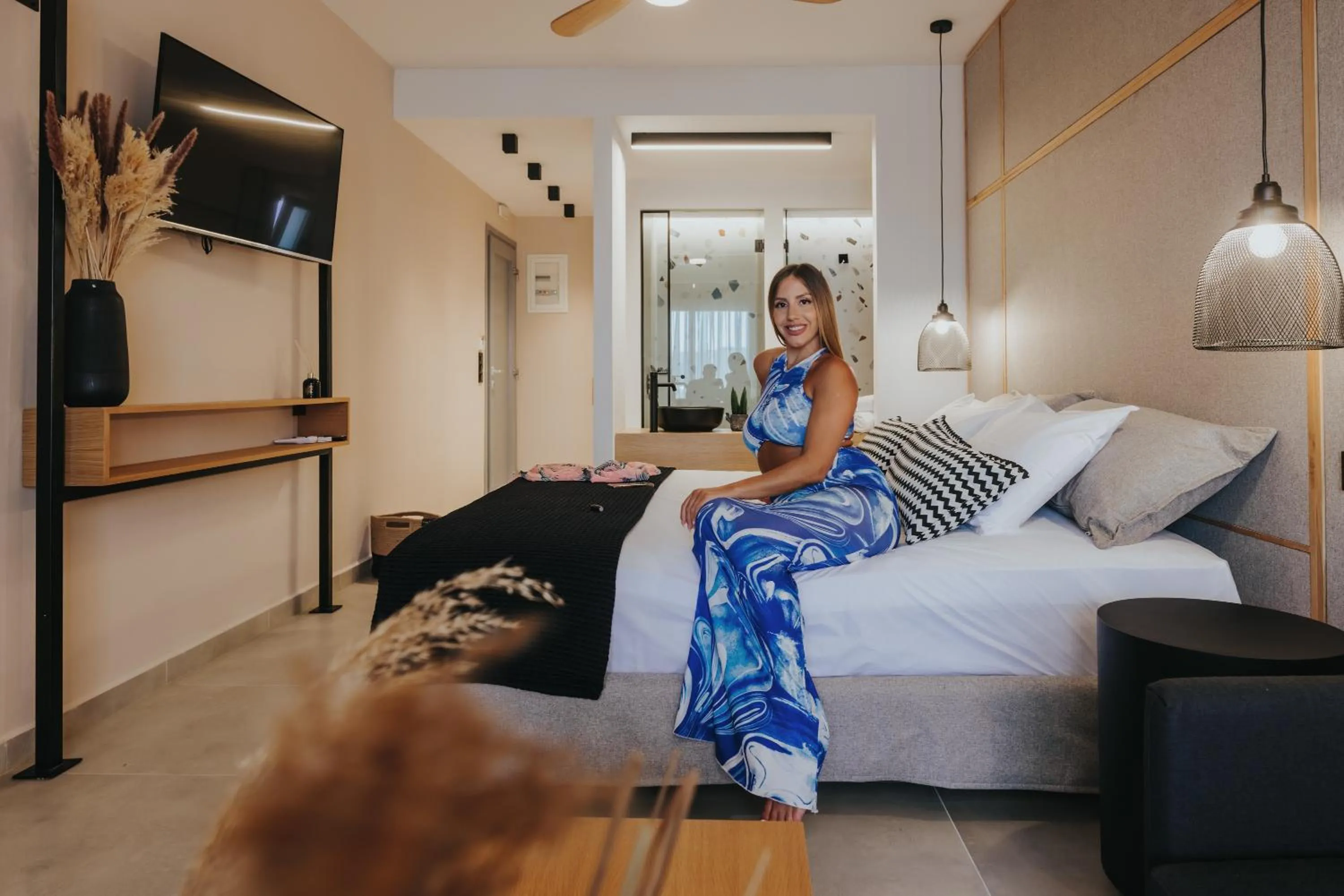 Bed in Villa veranda