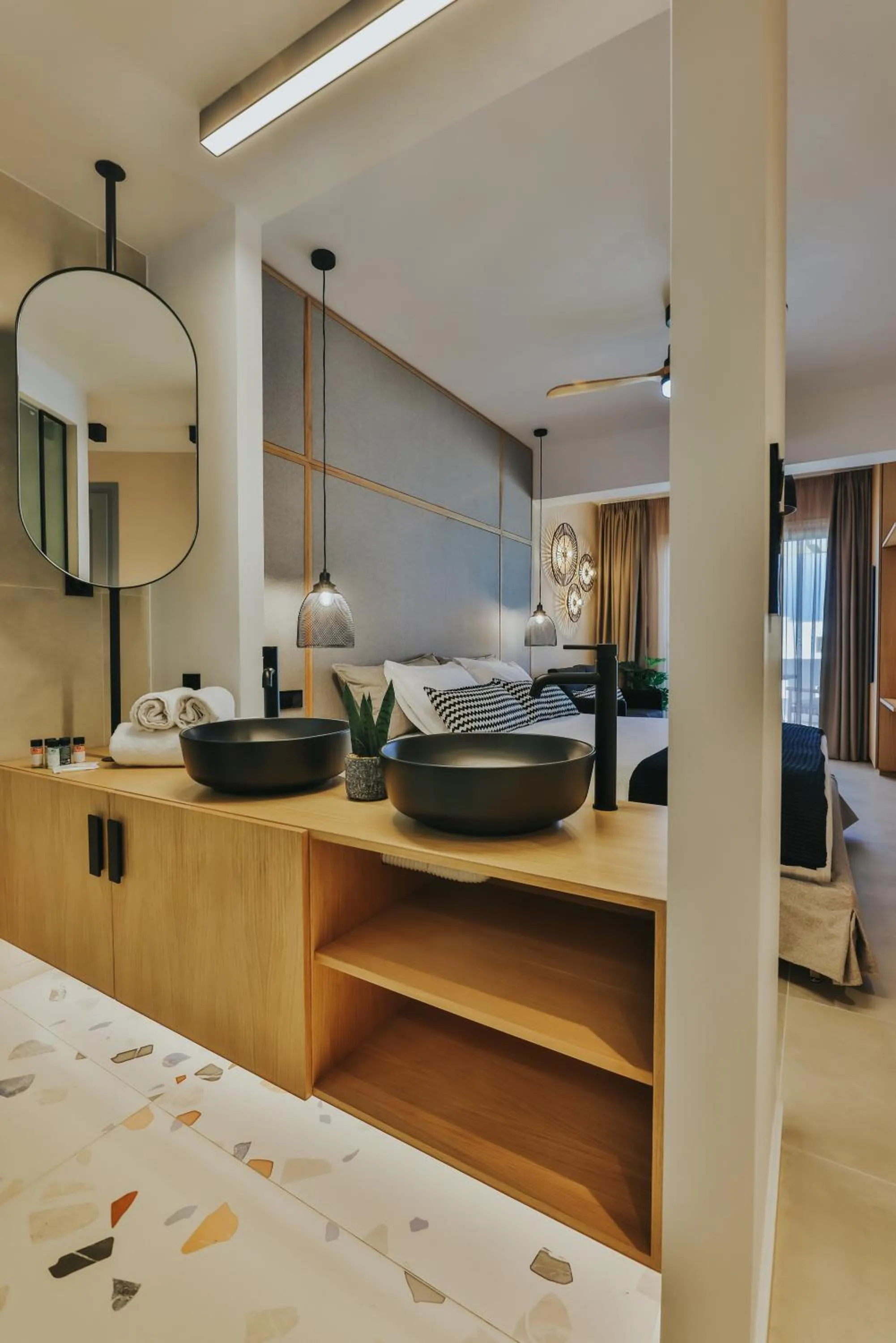 Bed in Villa veranda