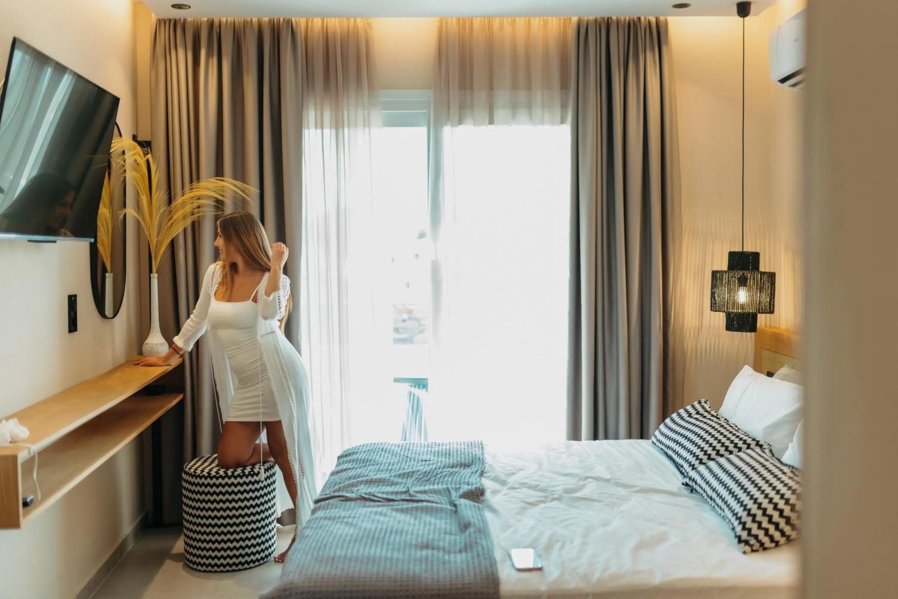 Bed in Villa veranda