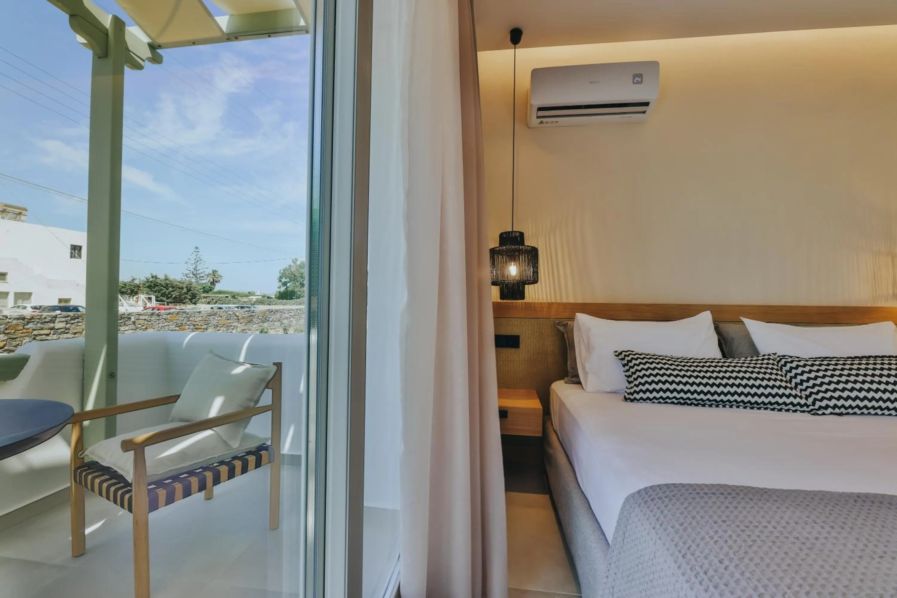 Bed in Villa veranda