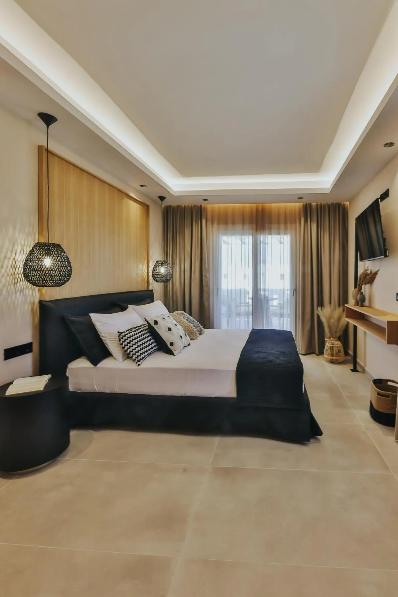 Bed in Villa veranda