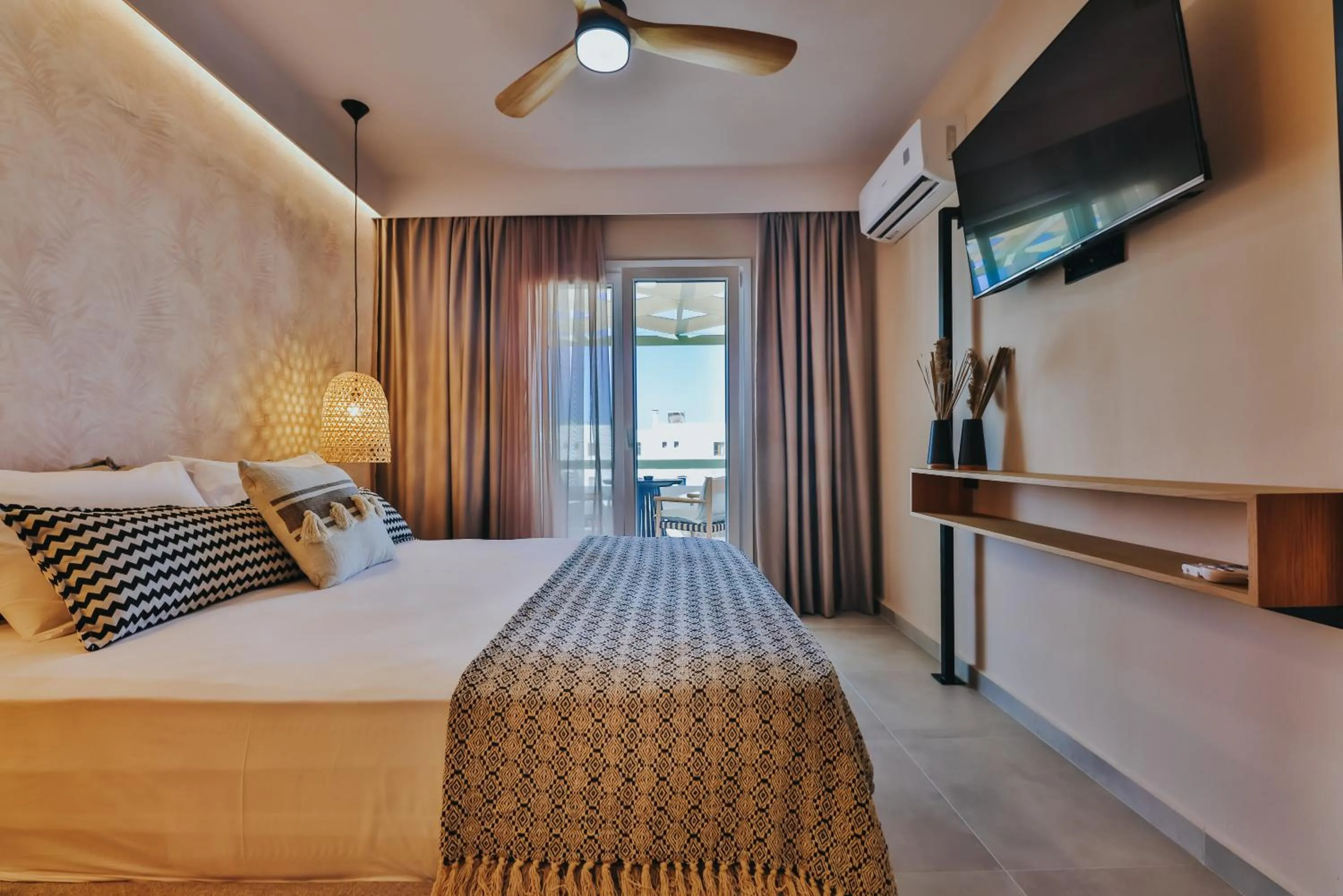 Bed in Villa veranda