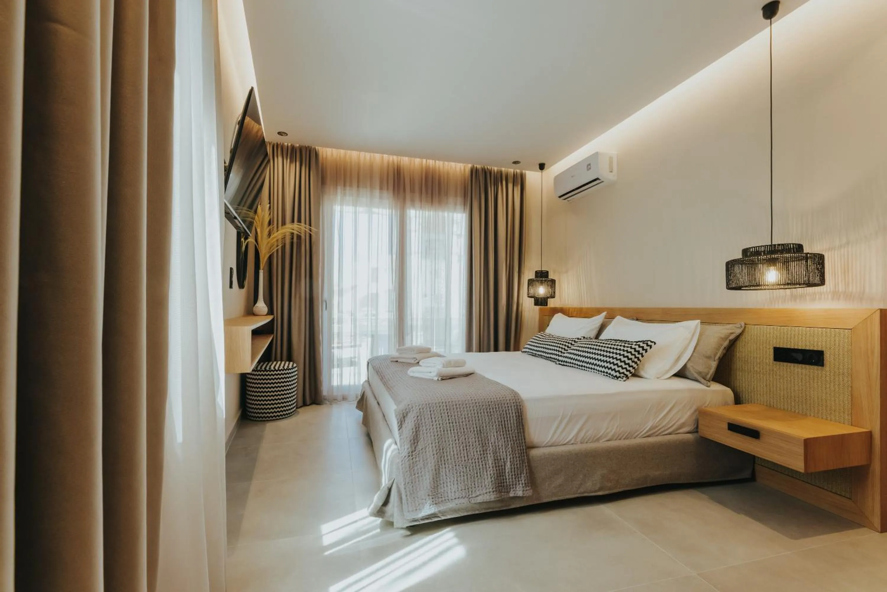 Bed in Villa veranda