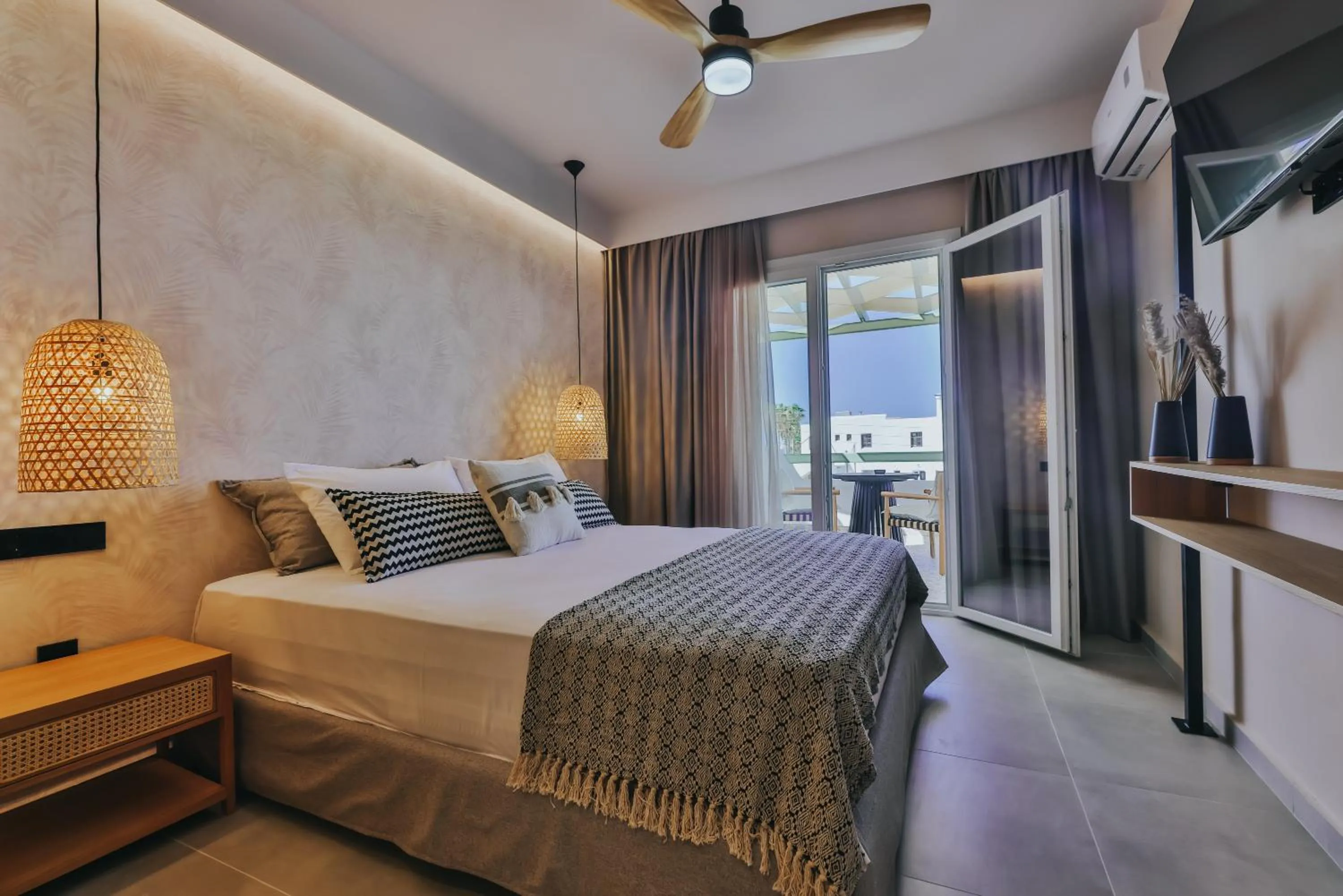 Bed in Villa veranda