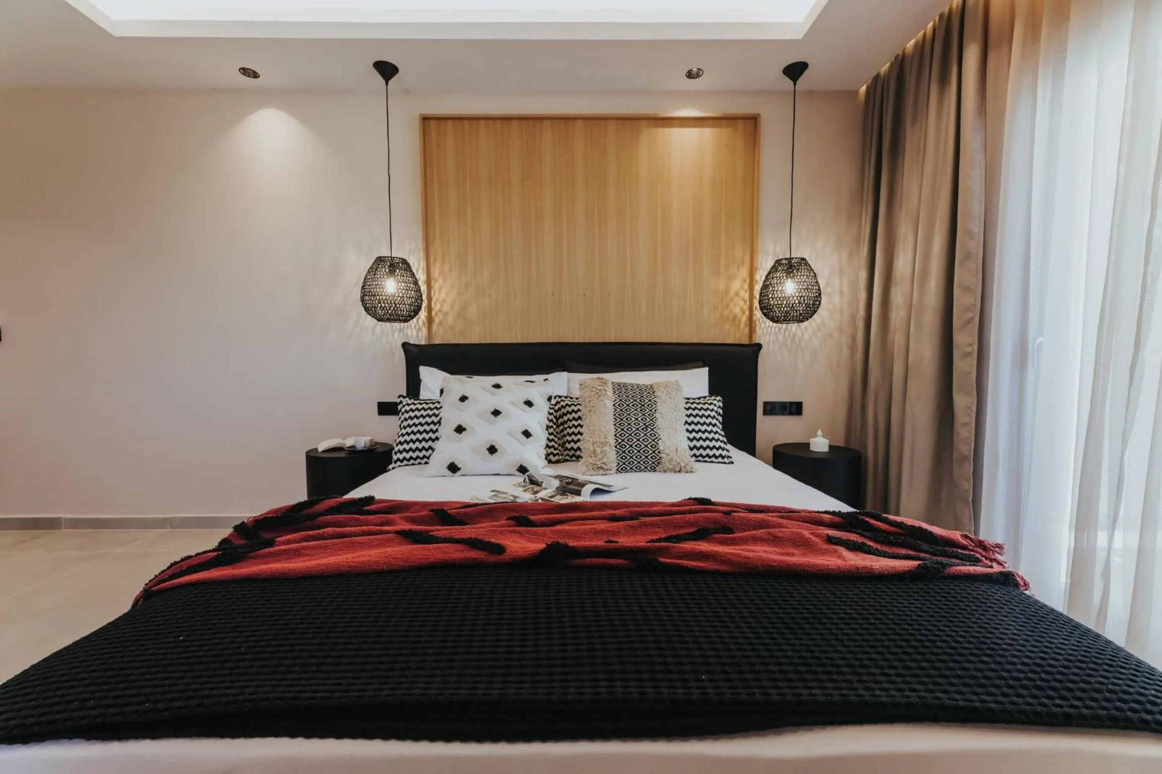 Bed in Villa veranda